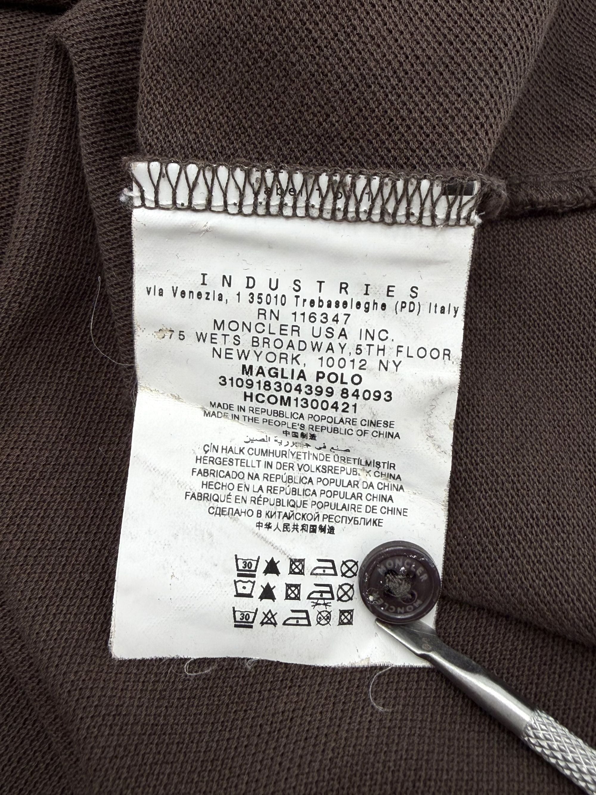 Moncler Badge Polo - Brown Moncler