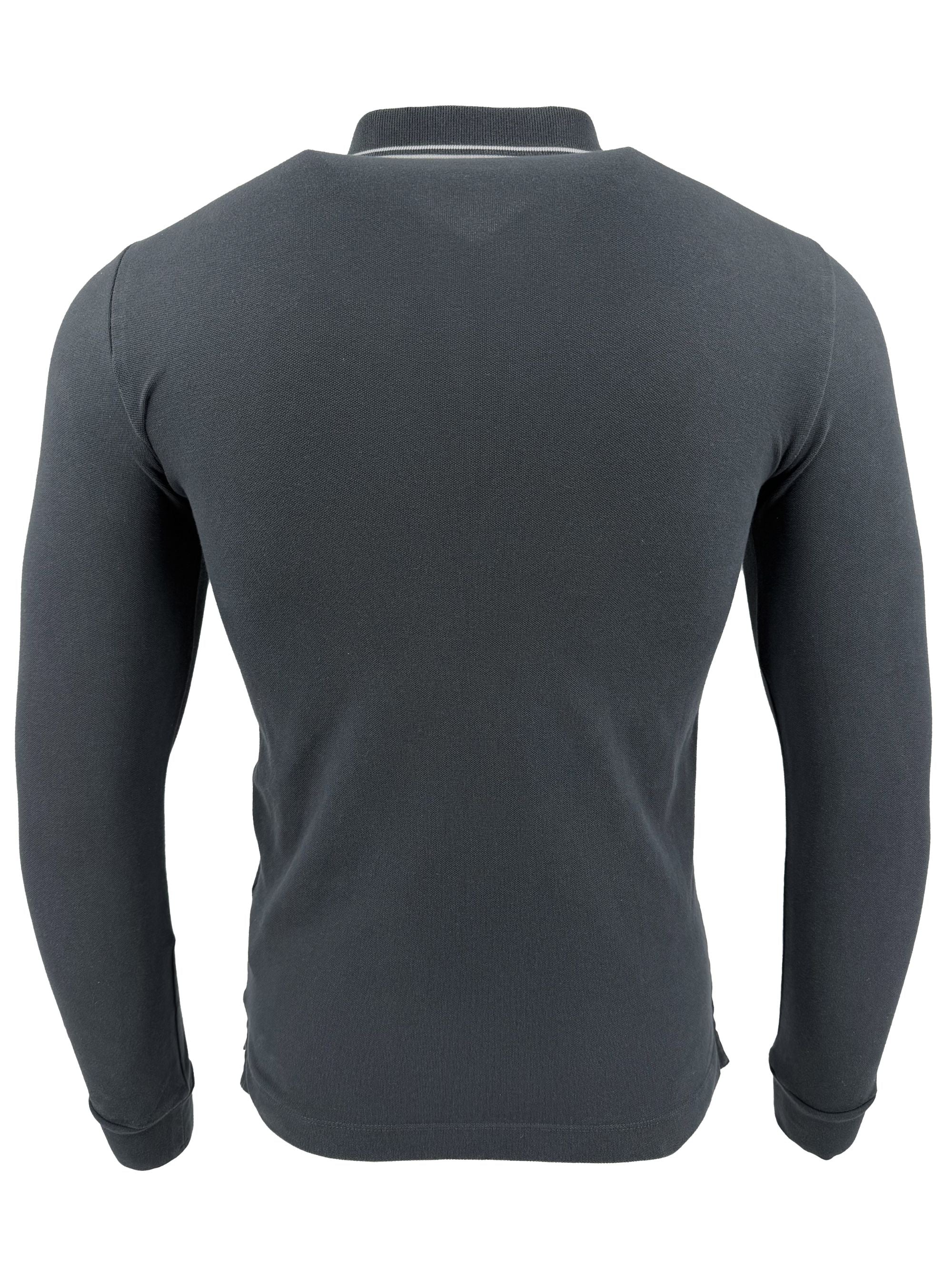 Stone Island Long Sleeve Compass Polo - Grey Stone Island