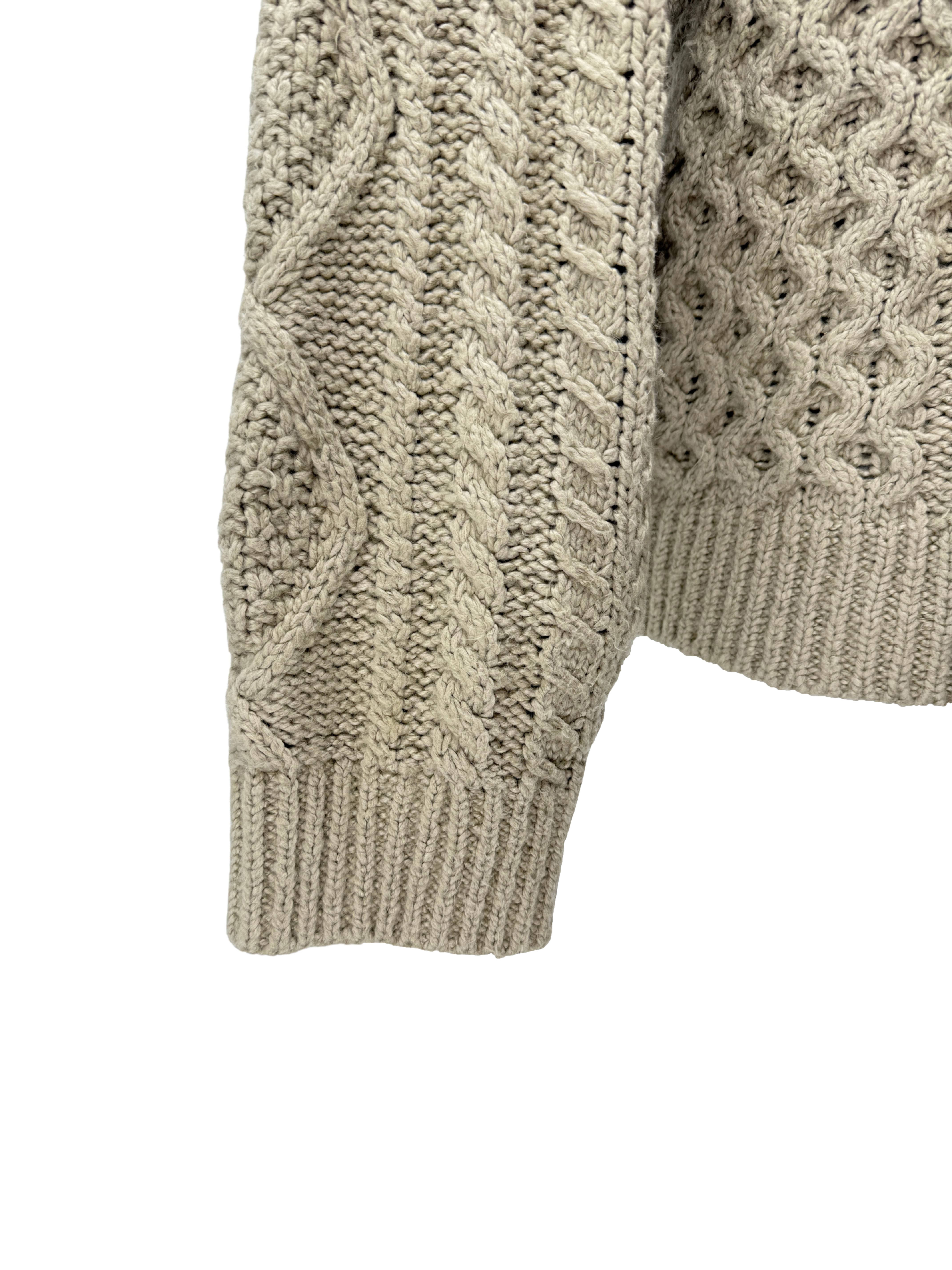 Essentials Cable Knit Jumper - Beige Essentials