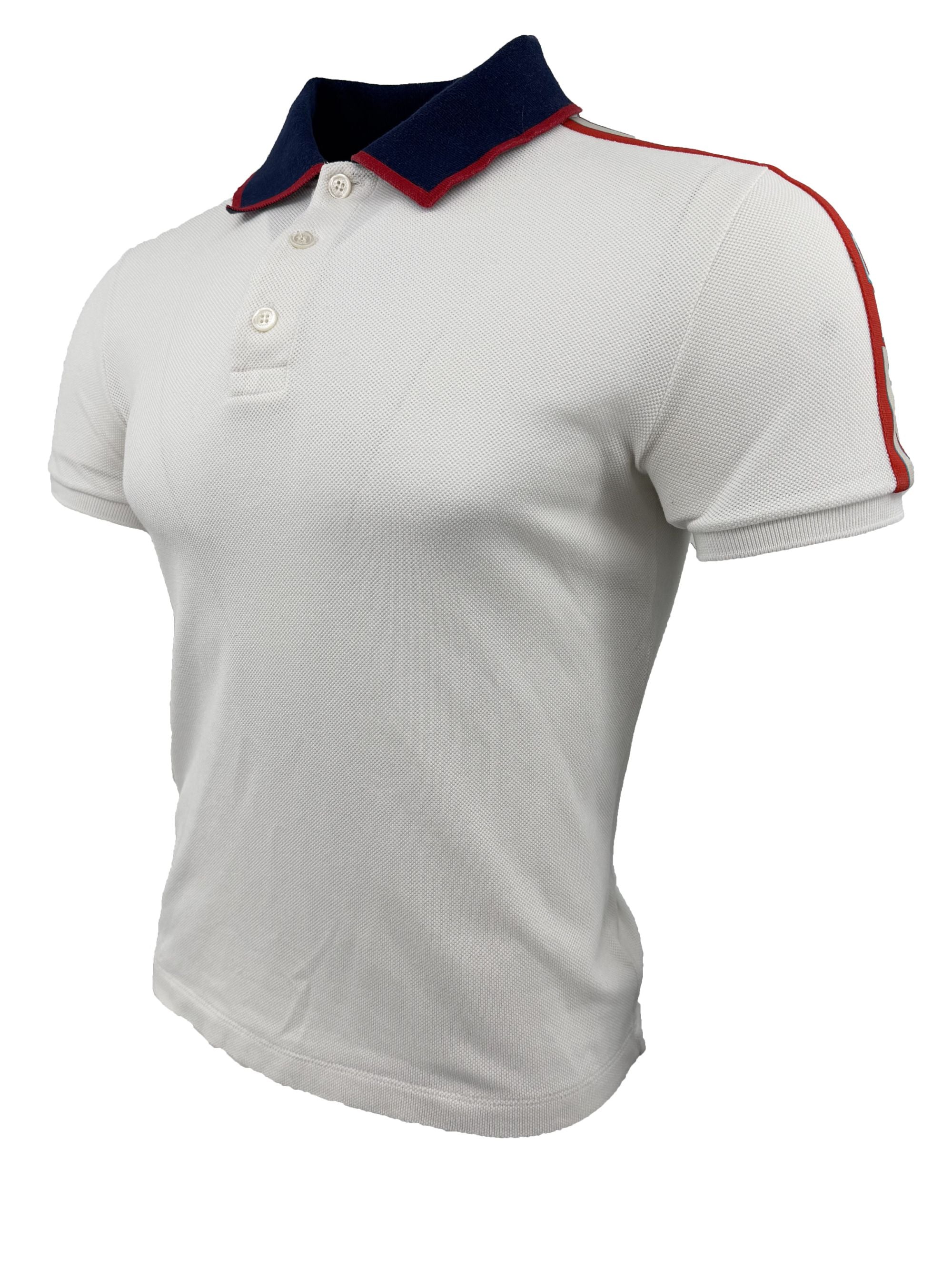 Gucci Stripe Polo - White Gucci