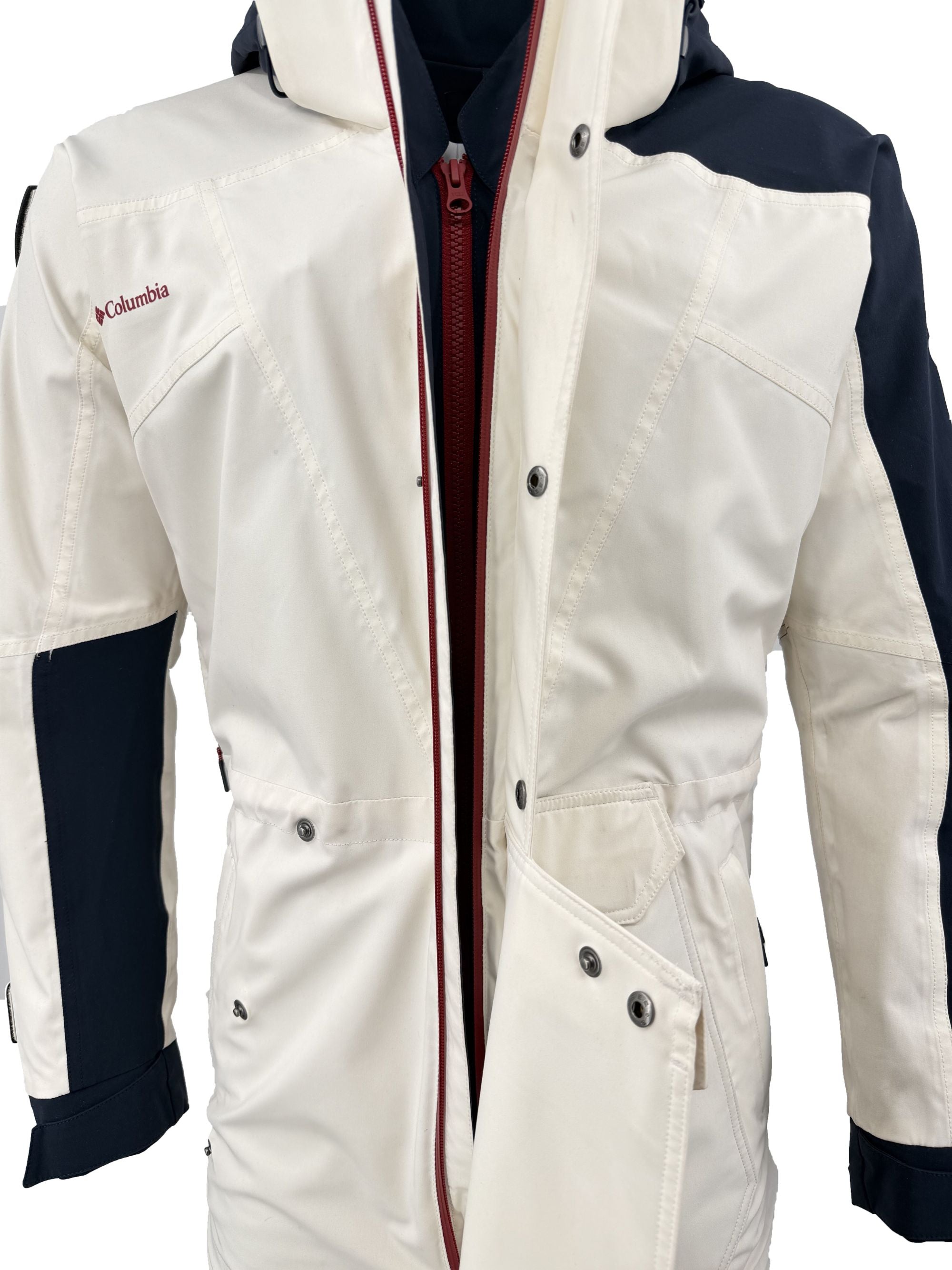 KITH X Columbia Shell + Down Jacket - White/Red KITH