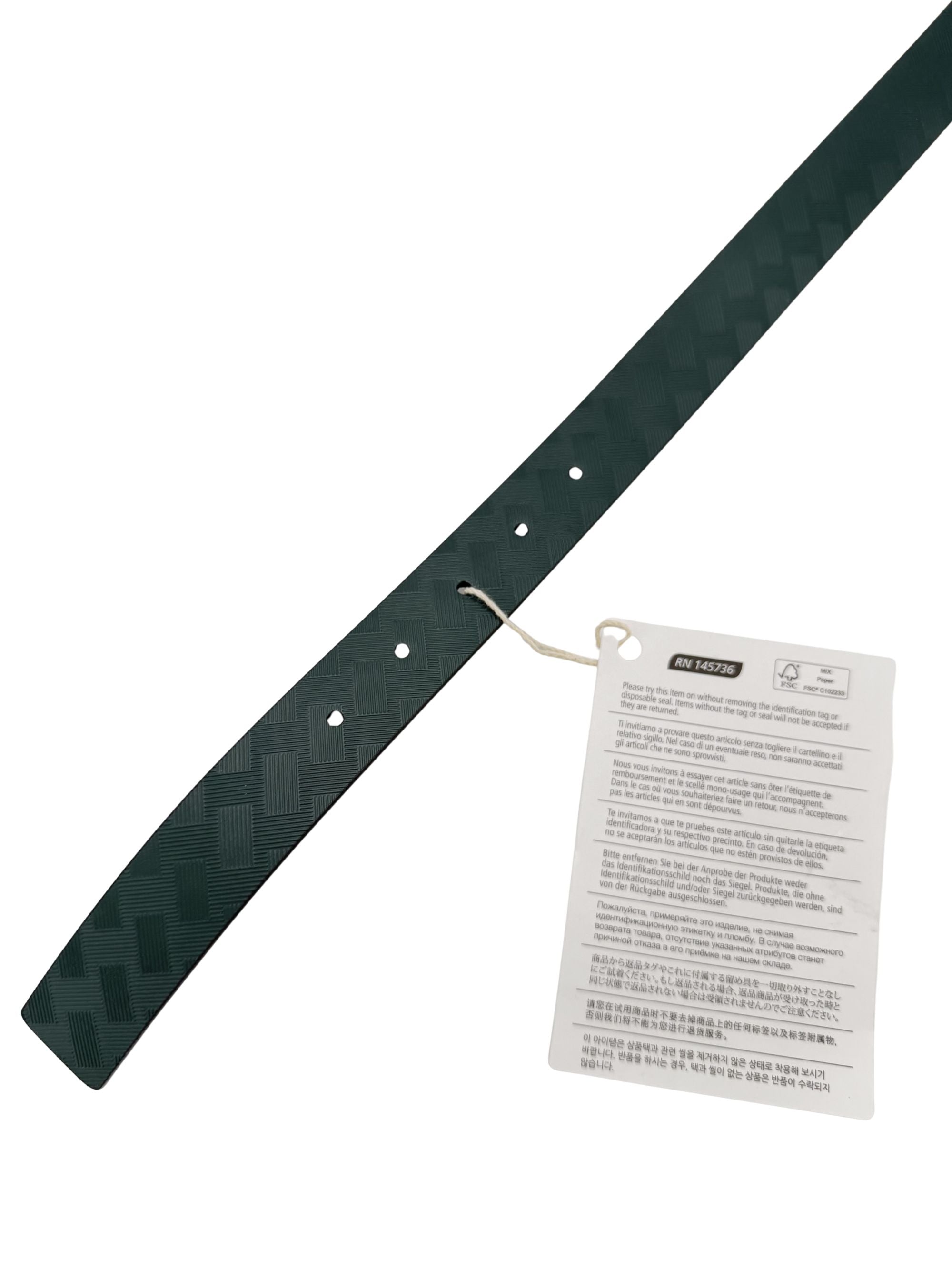 Montblanc Leather Belt - Green (Unused) Montblanc