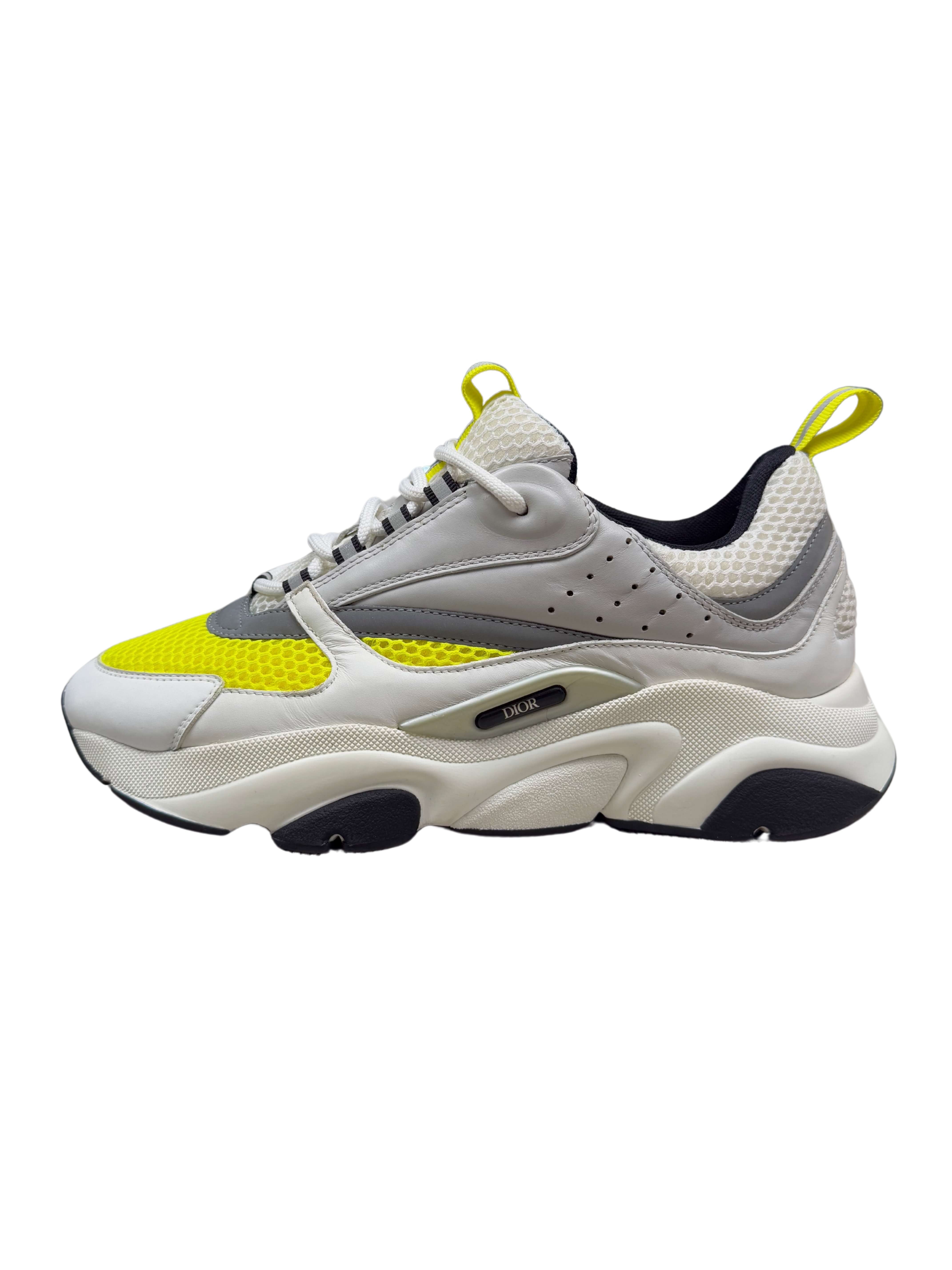 Dior B22 Trainer - White / Yellow Dior