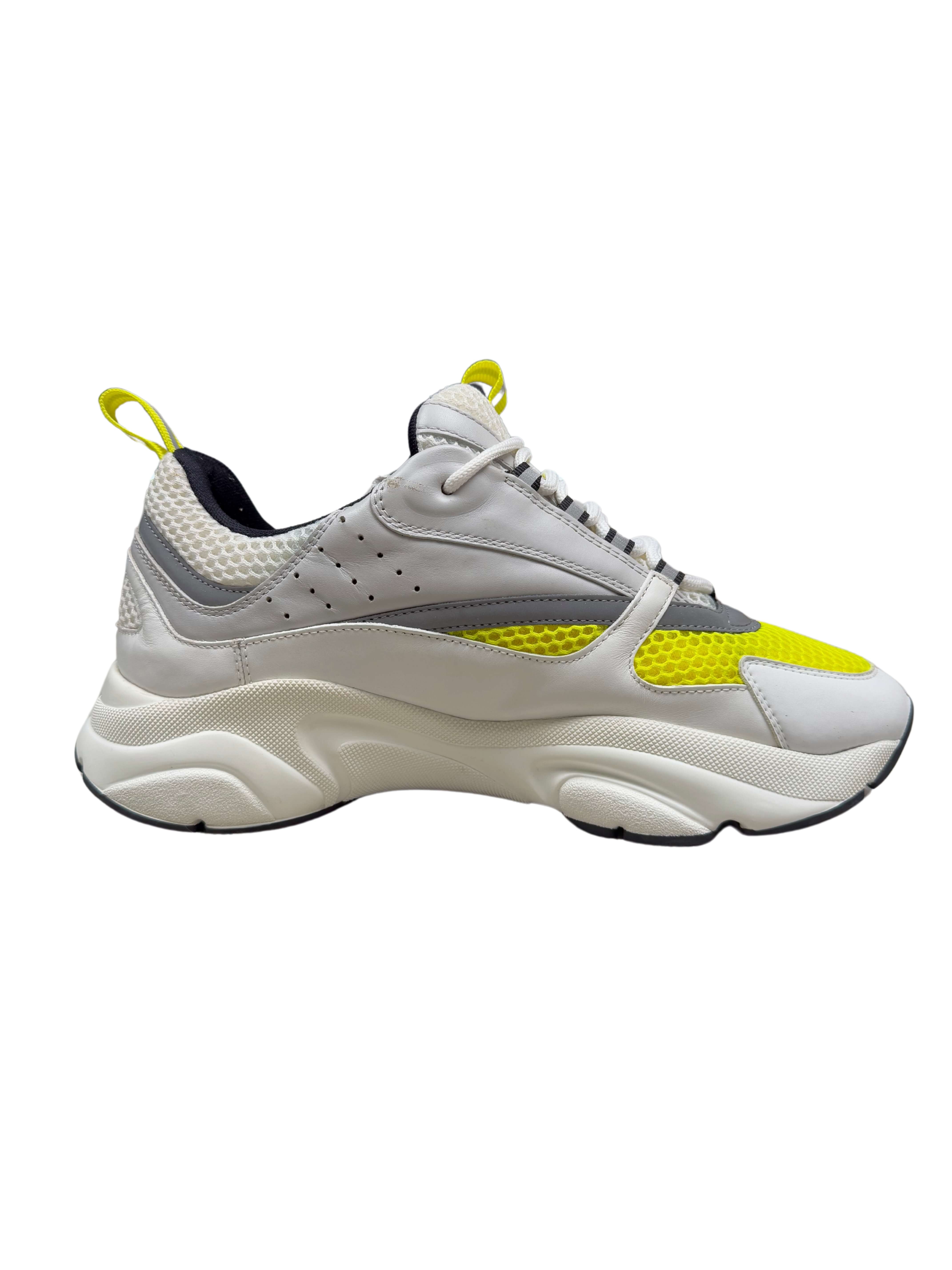 Dior B22 Trainer - White / Yellow Dior