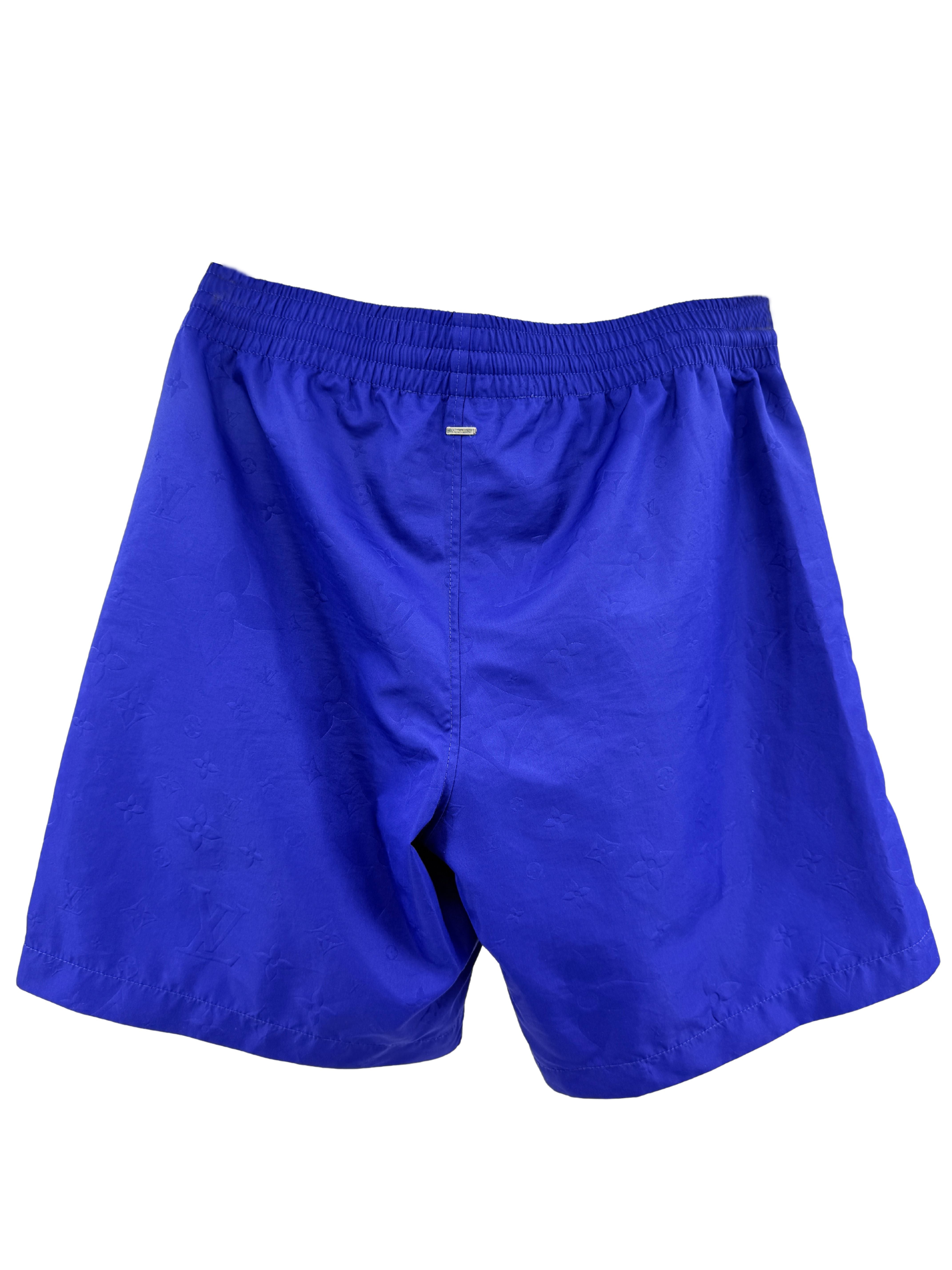 Louis Vuitton Monogram Signature Swim Shorts - Royal Blue Louis Vuitton