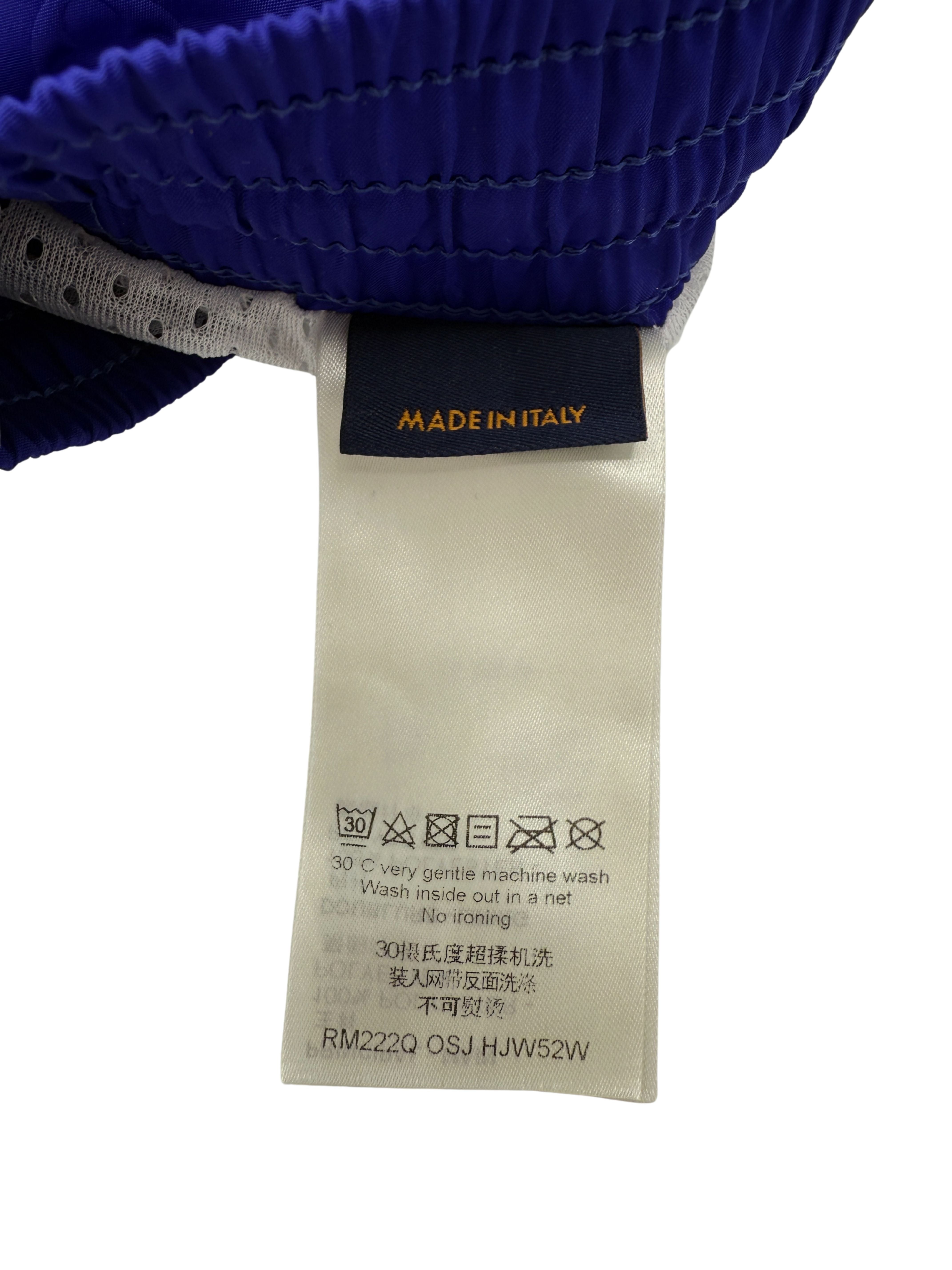 Louis Vuitton Monogram Signature Swim Shorts - Royal Blue Louis Vuitton