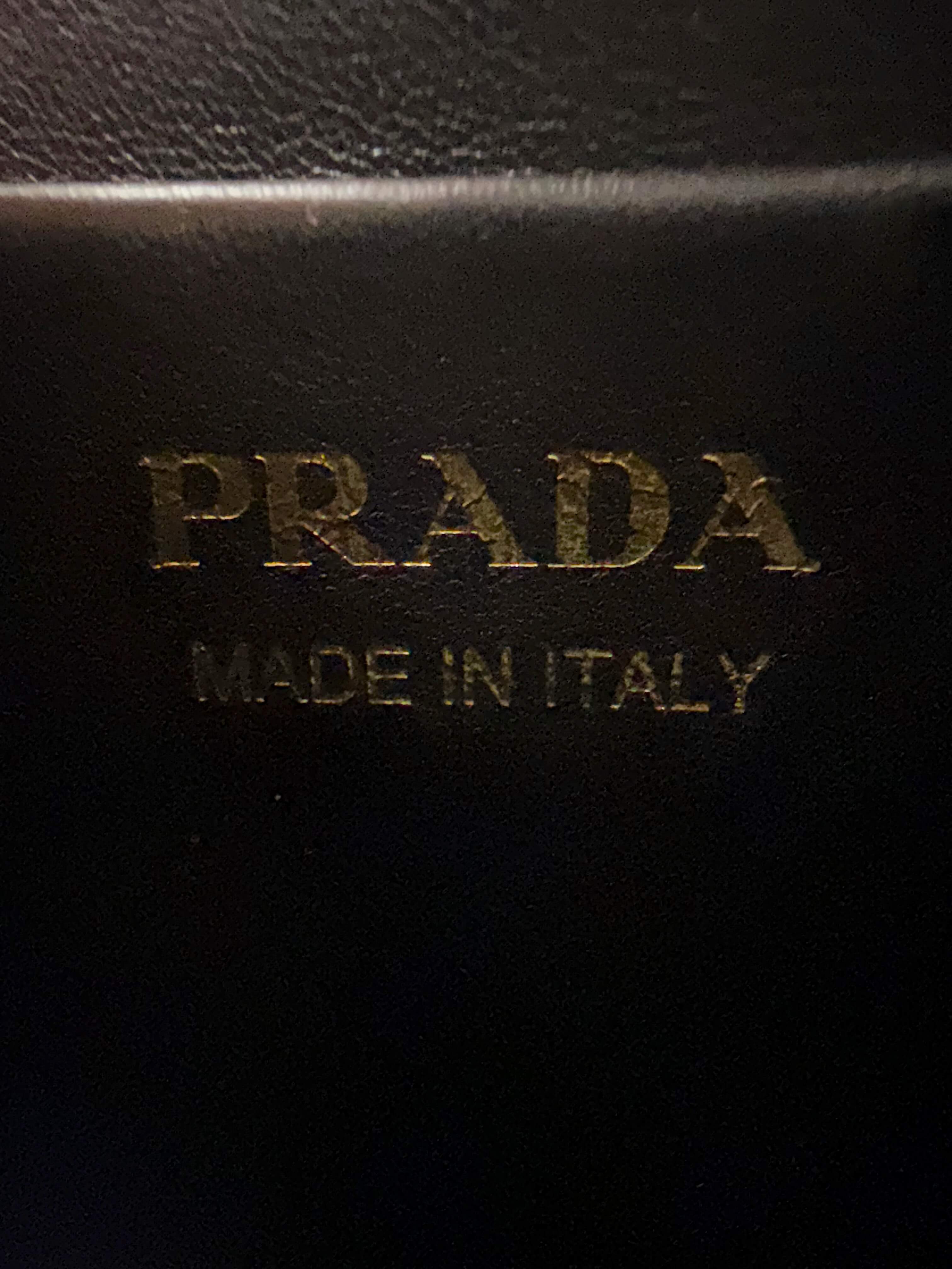 Prada Arqué Small Leather Shoulder Bag - Grey (Unused)