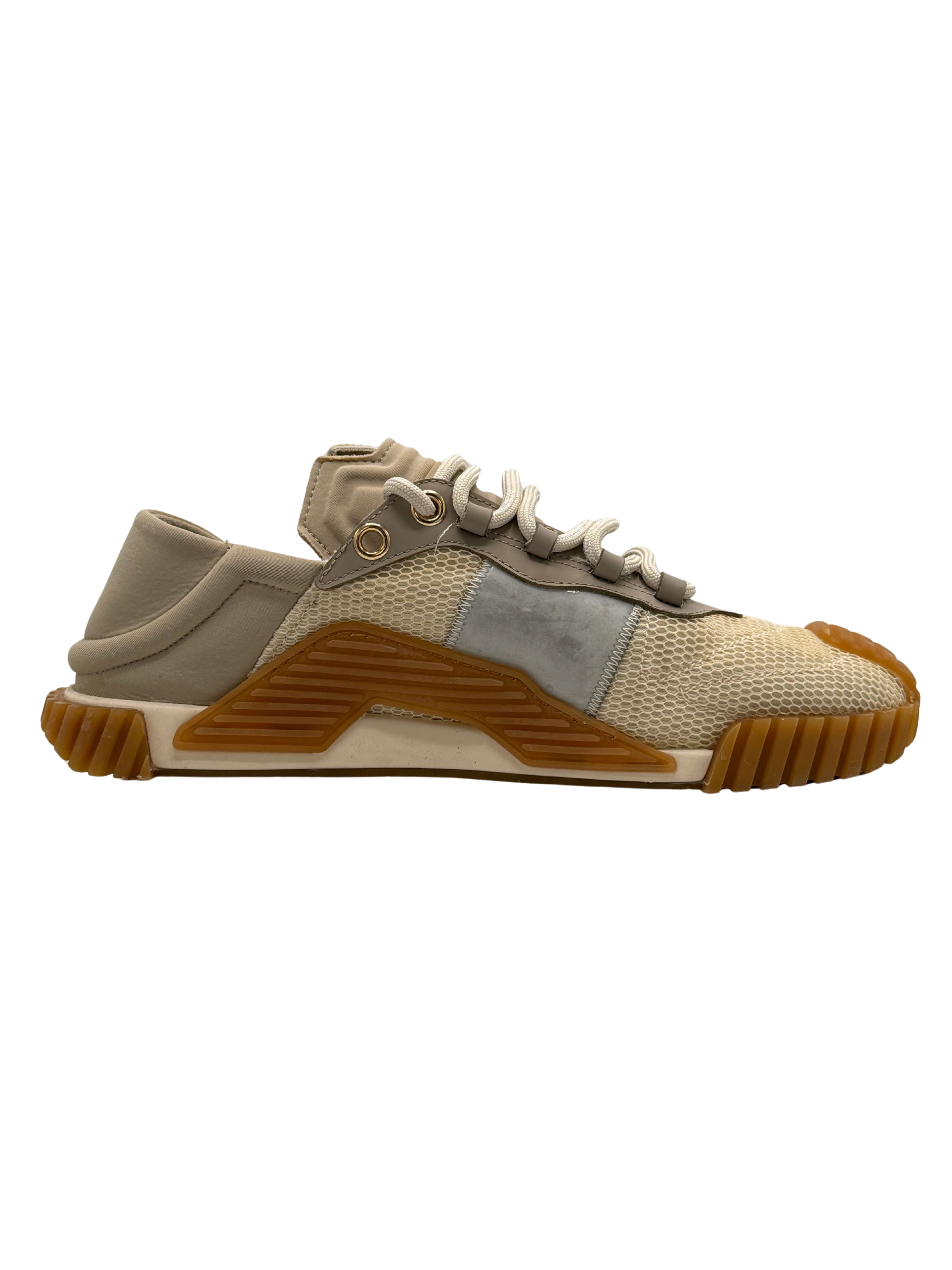 Dolce & Gabbana NS1 Panelled Trainer - Beige Dolce & Gabbana