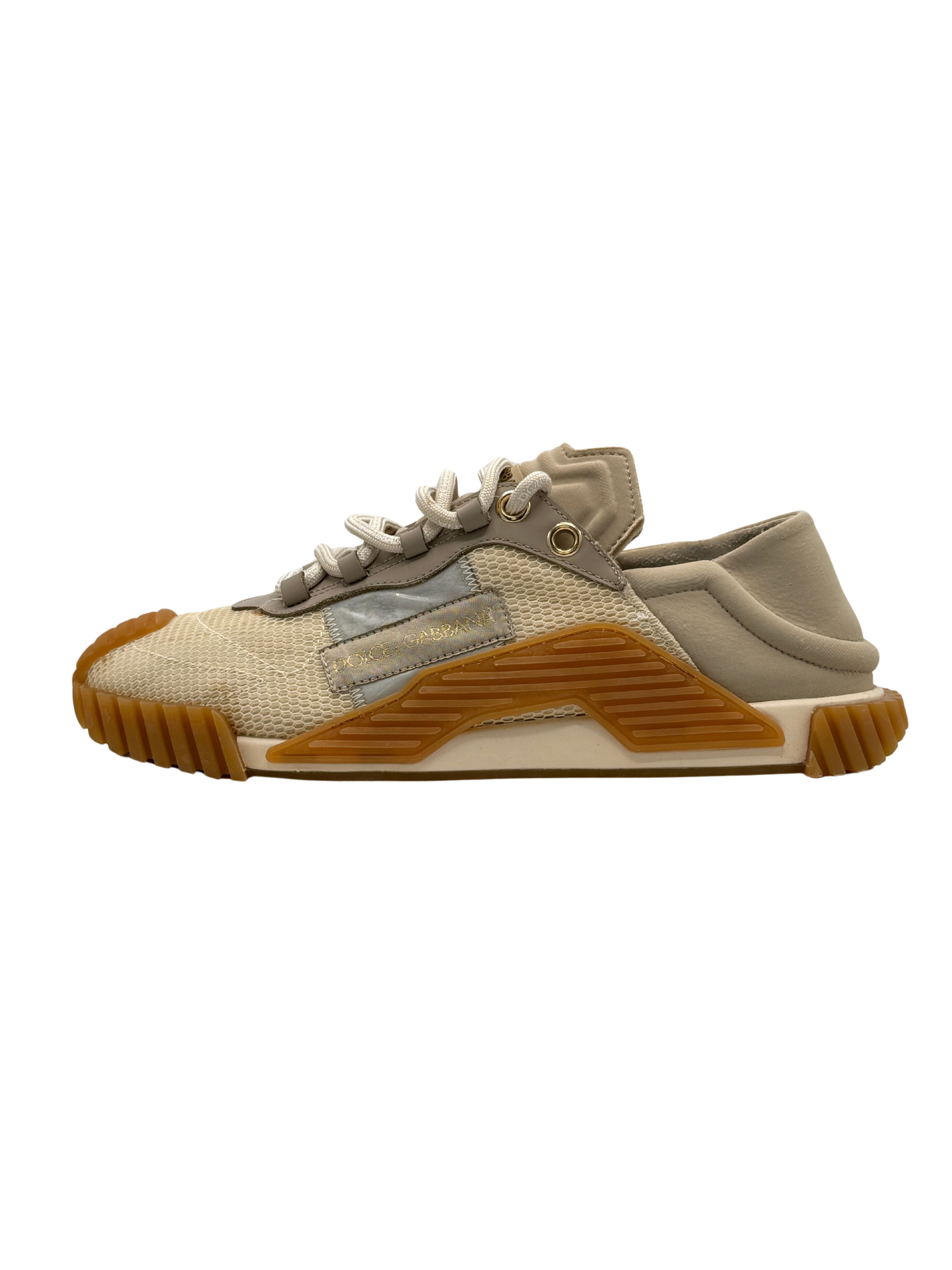 Dolce & Gabbana NS1 Panelled Trainer - Beige Dolce & Gabbana