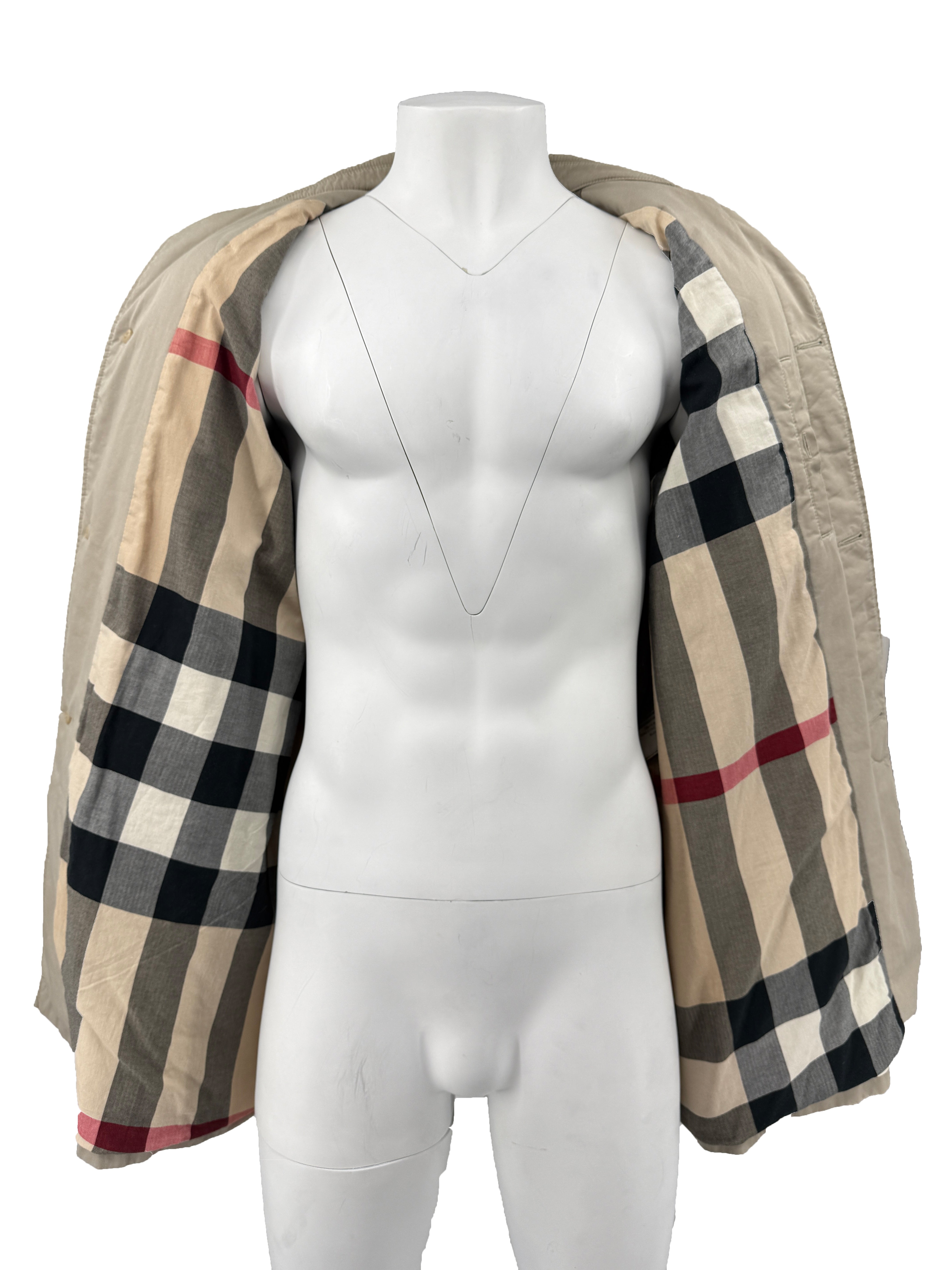Burberry Check Trench Coat - Beige Burberry