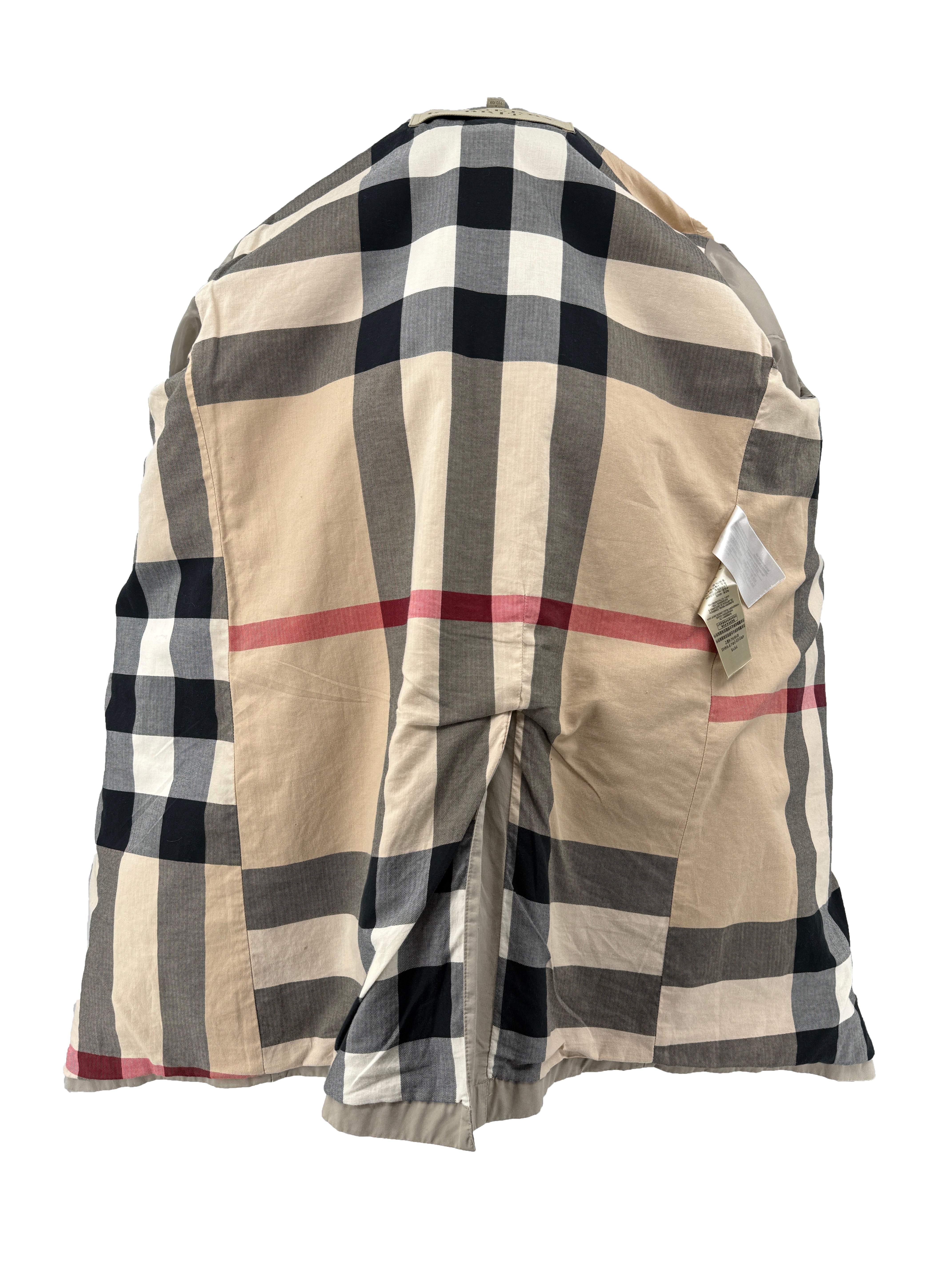 Burberry Check Trench Coat - Beige Burberry