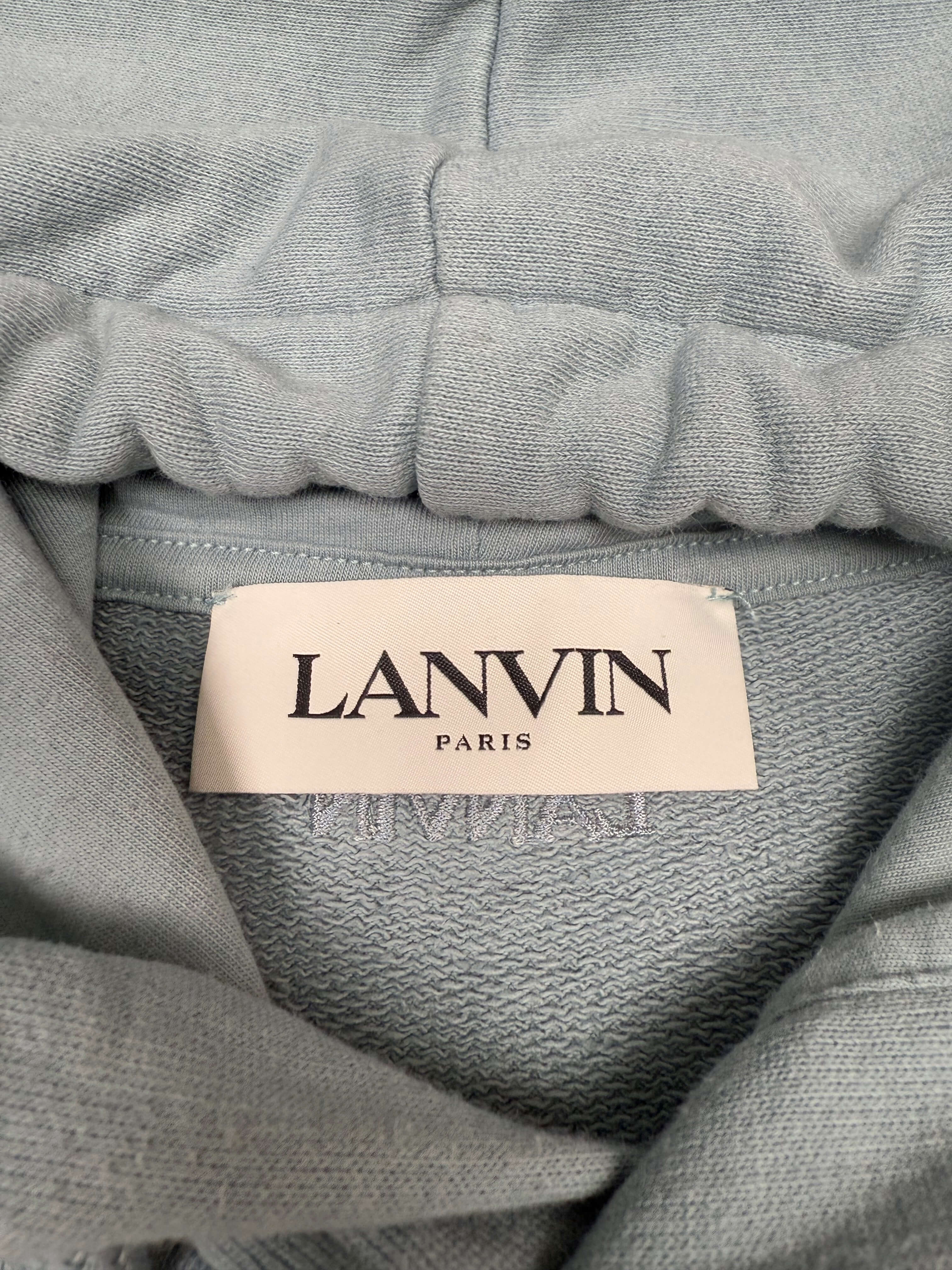 Lanvin Curb Logo Hoodie - Blue Lanvin