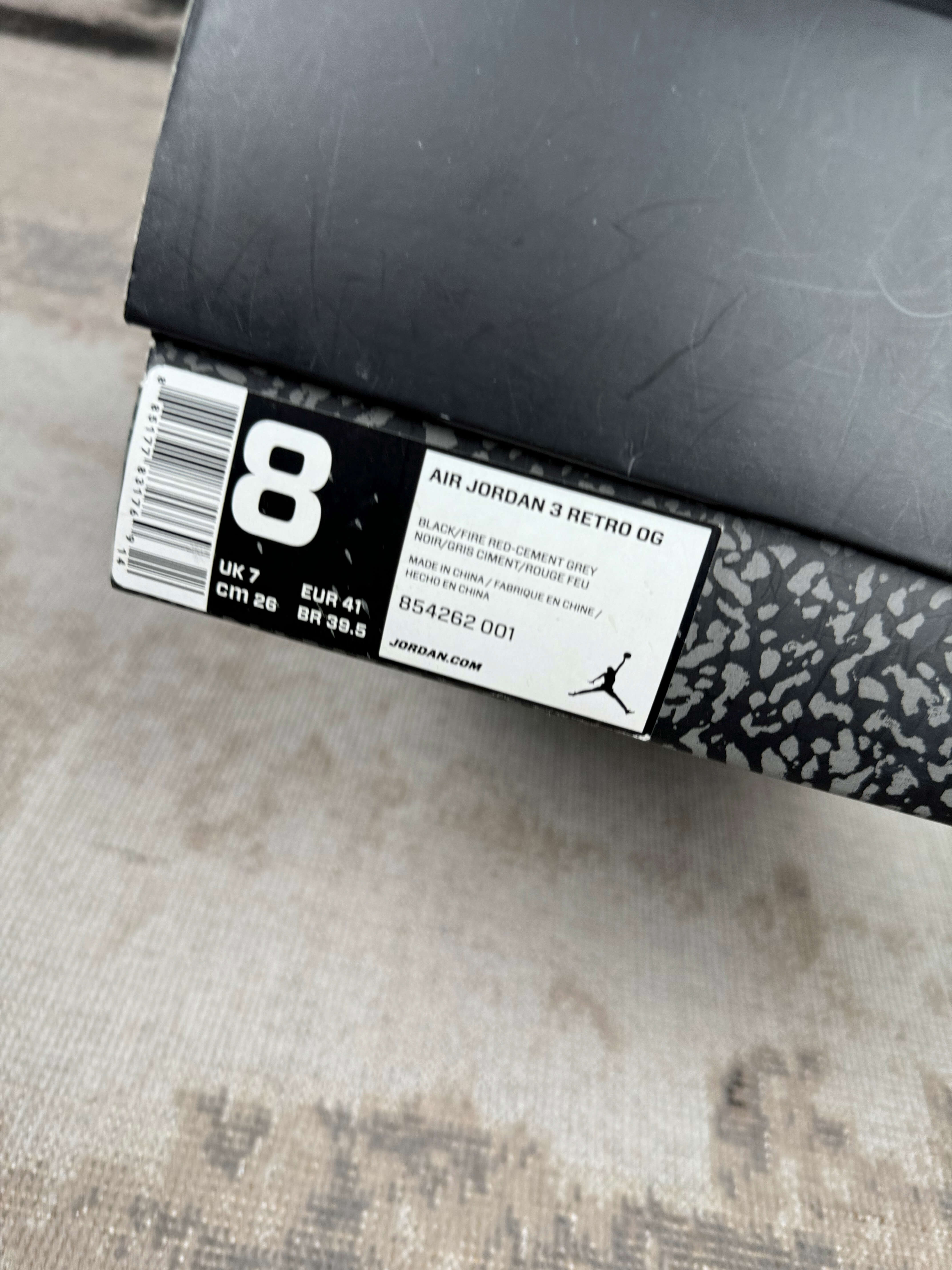 Nike Air Jordan 3 Retro OG 'Black Cement' 2018 Nike