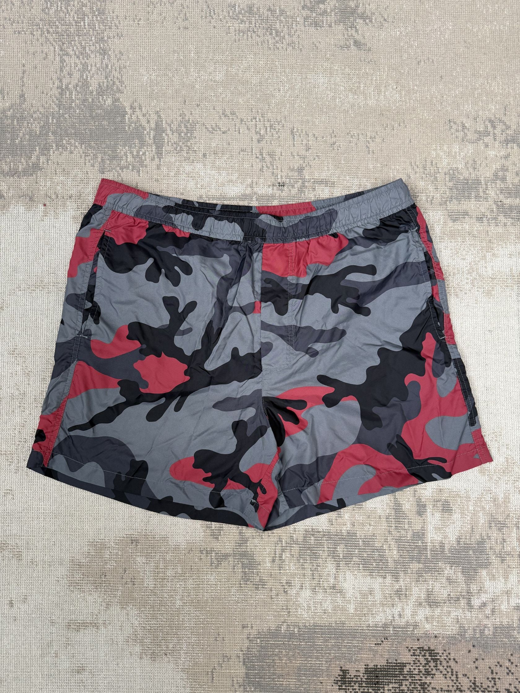 Valentino Camo Swim Shorts - Red Valentino
