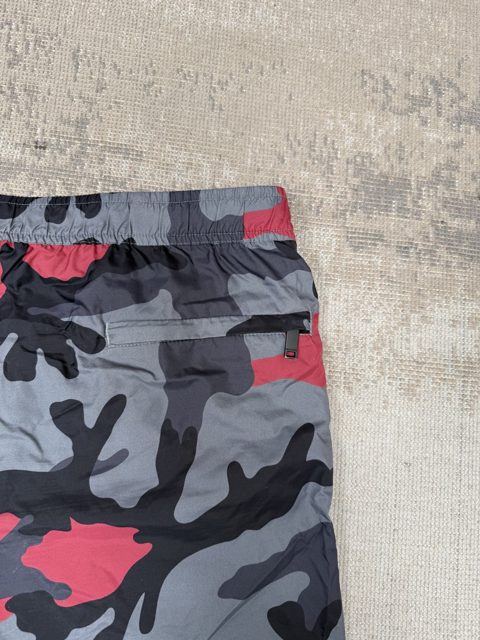 Valentino Camo Swim Shorts - Red Valentino