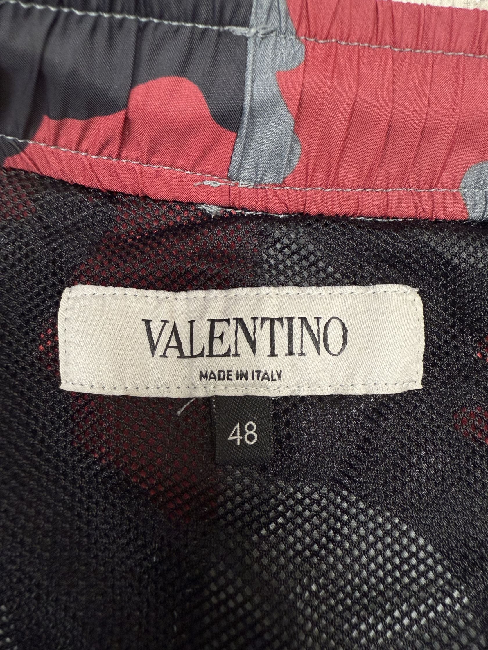 Valentino Camo Swim Shorts - Red Valentino