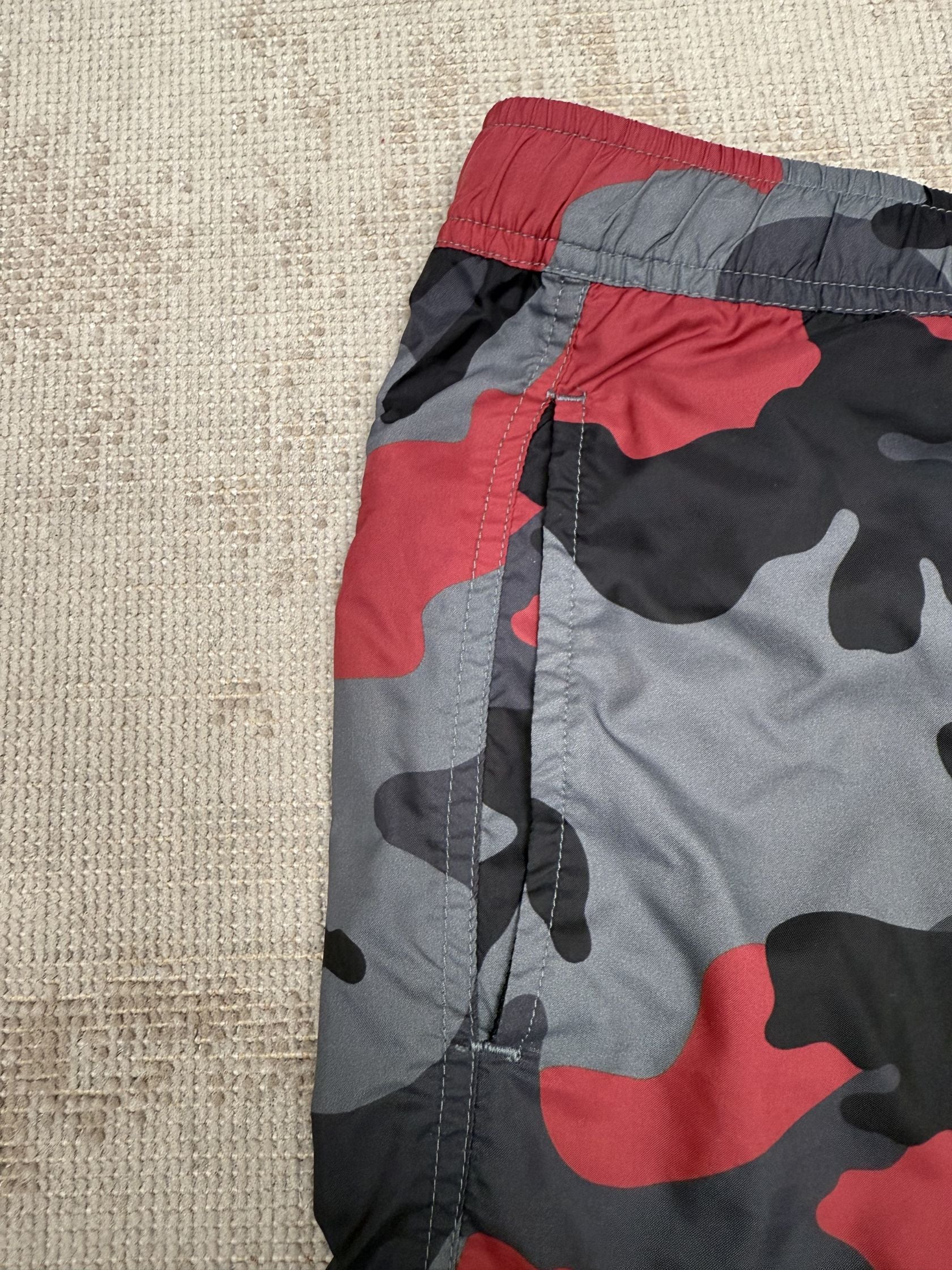 Valentino Camo Swim Shorts - Red Valentino