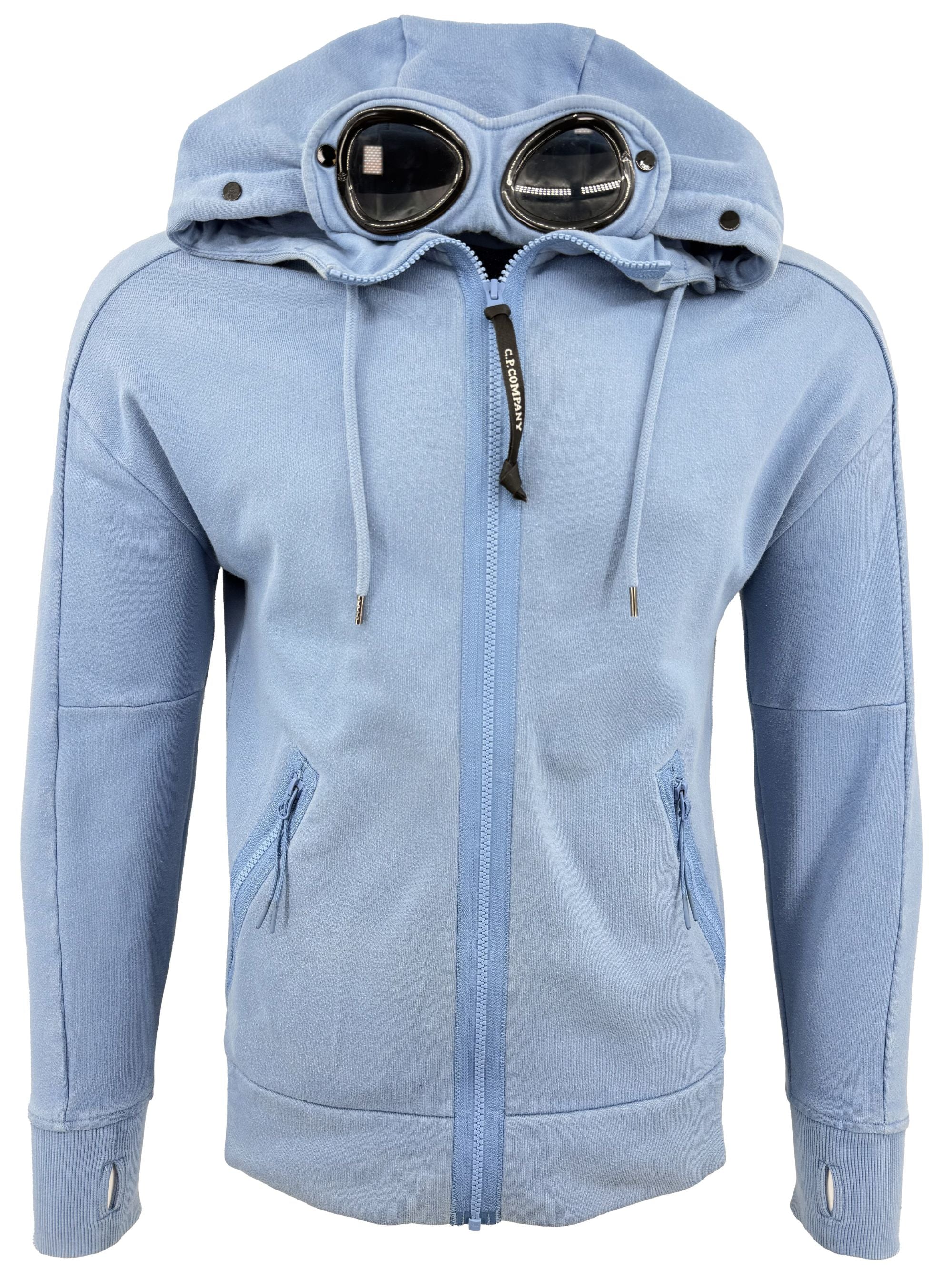 CP Company Goggles Zip-Up Hoodie - Blue C.P. Company