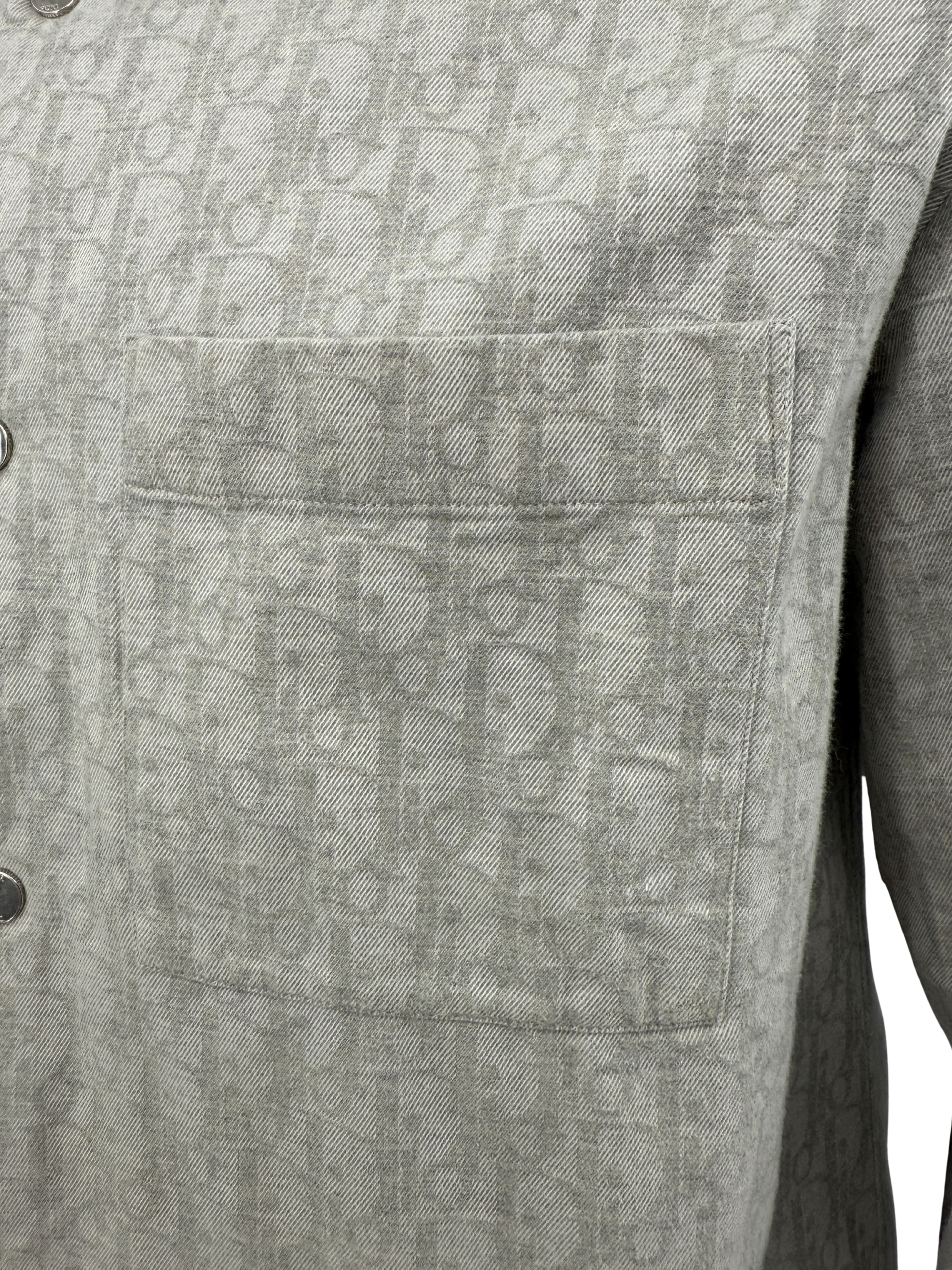 Dior Padded Lining Oblique Overshirt - Grey