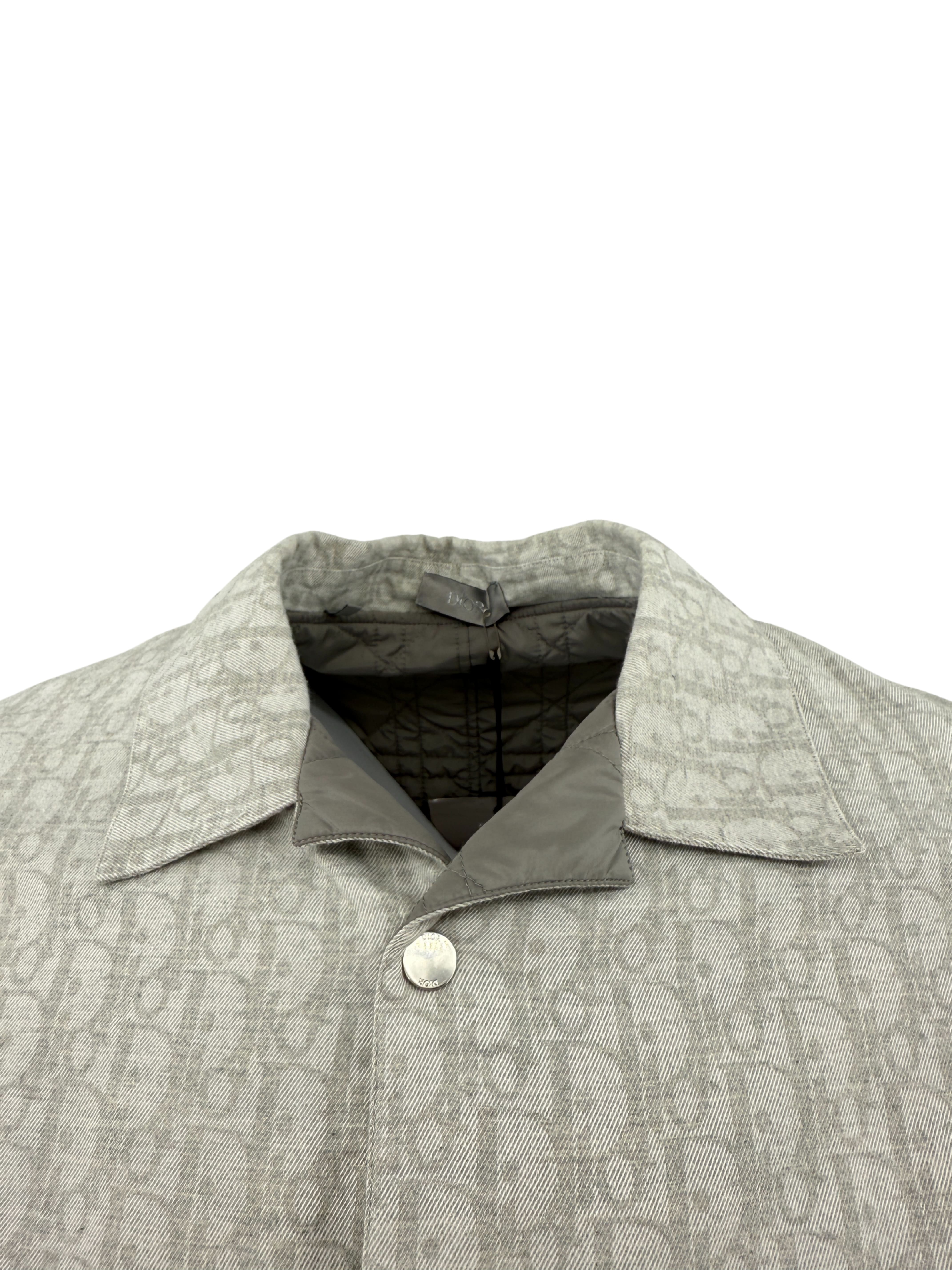 Dior Padded Lining Oblique Overshirt - Grey