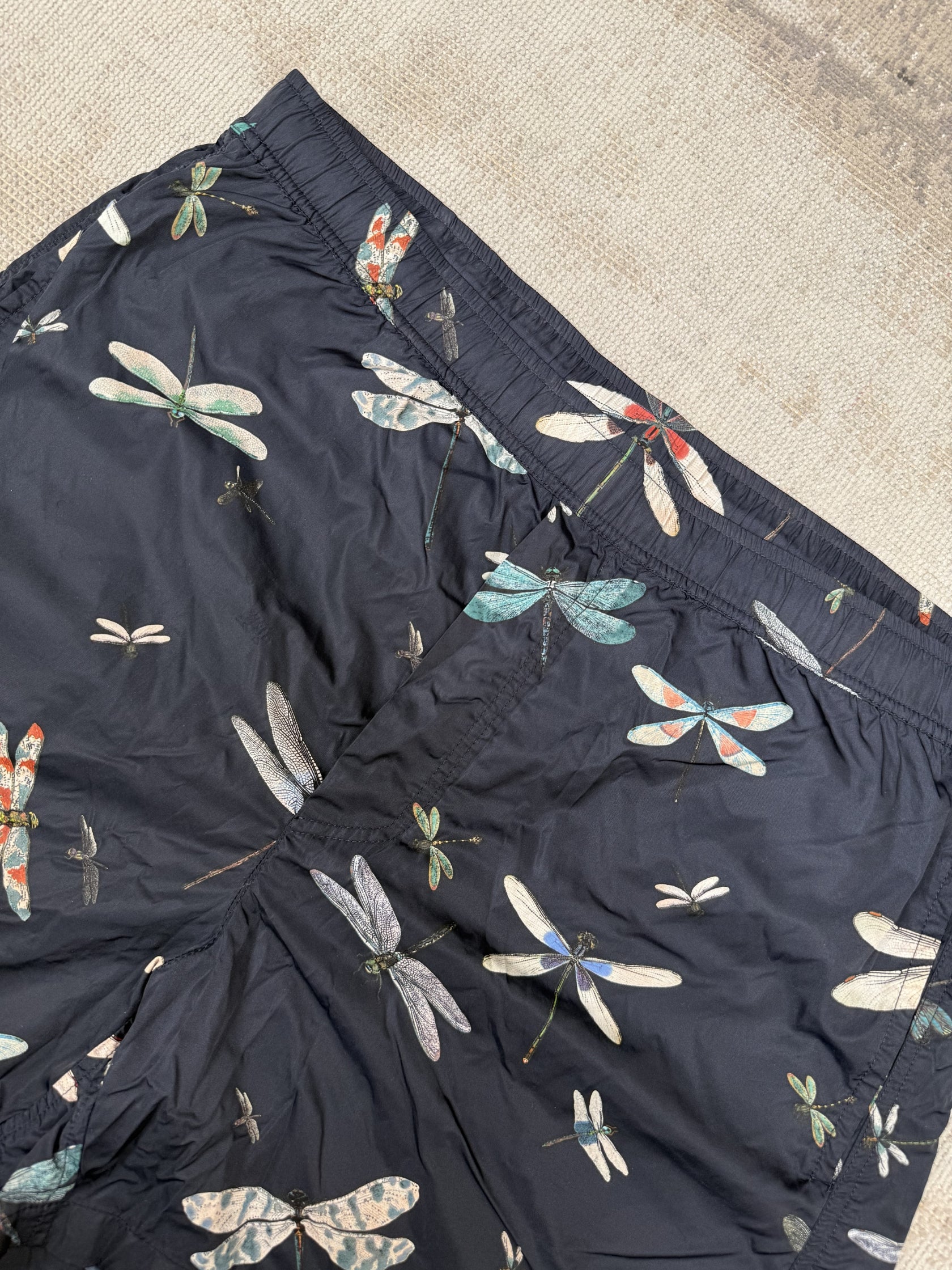 Valentino Dragonfly Printed Swim Shorts - Navy Valentino