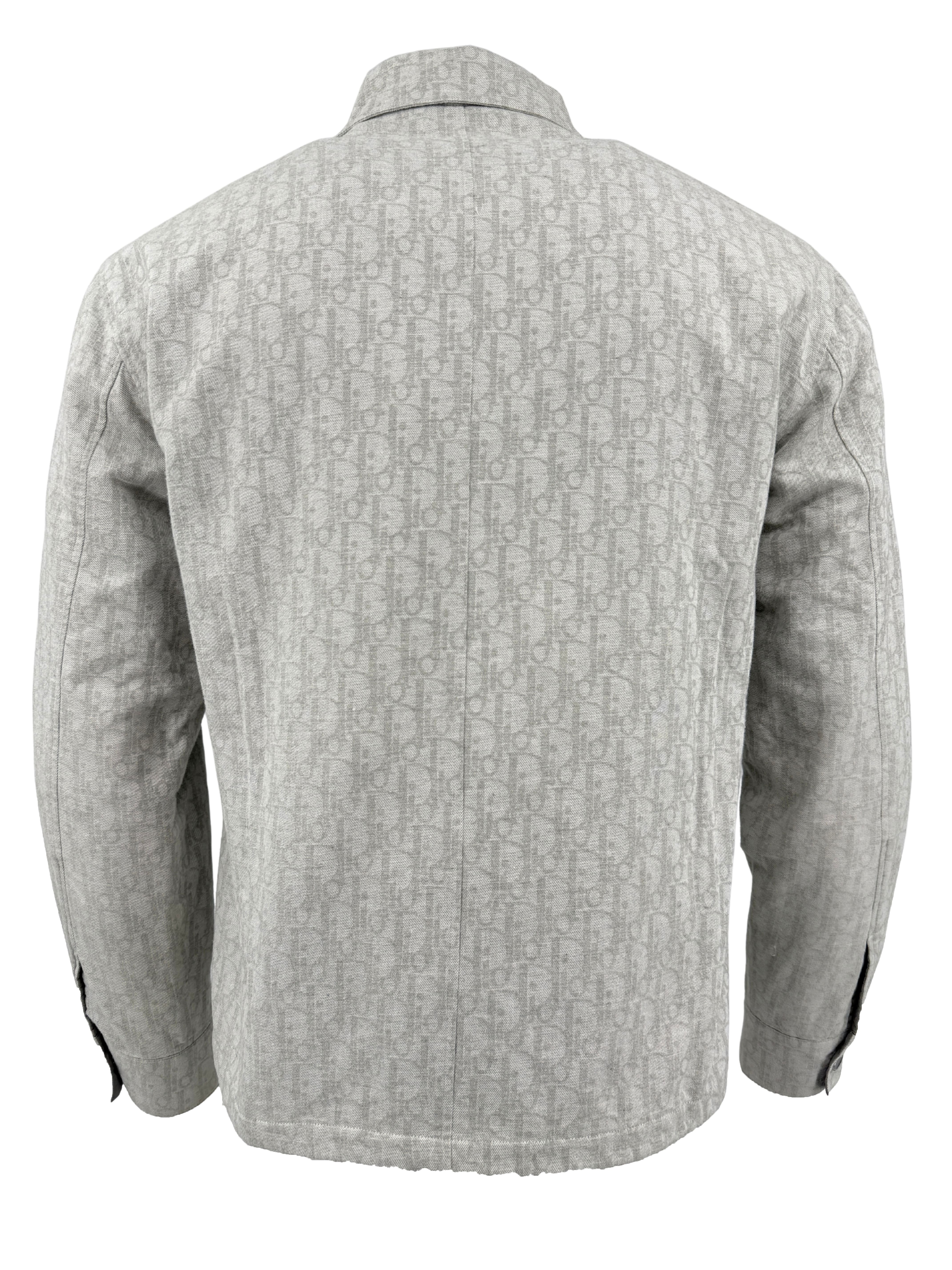 Dior Padded Lining Oblique Overshirt - Grey
