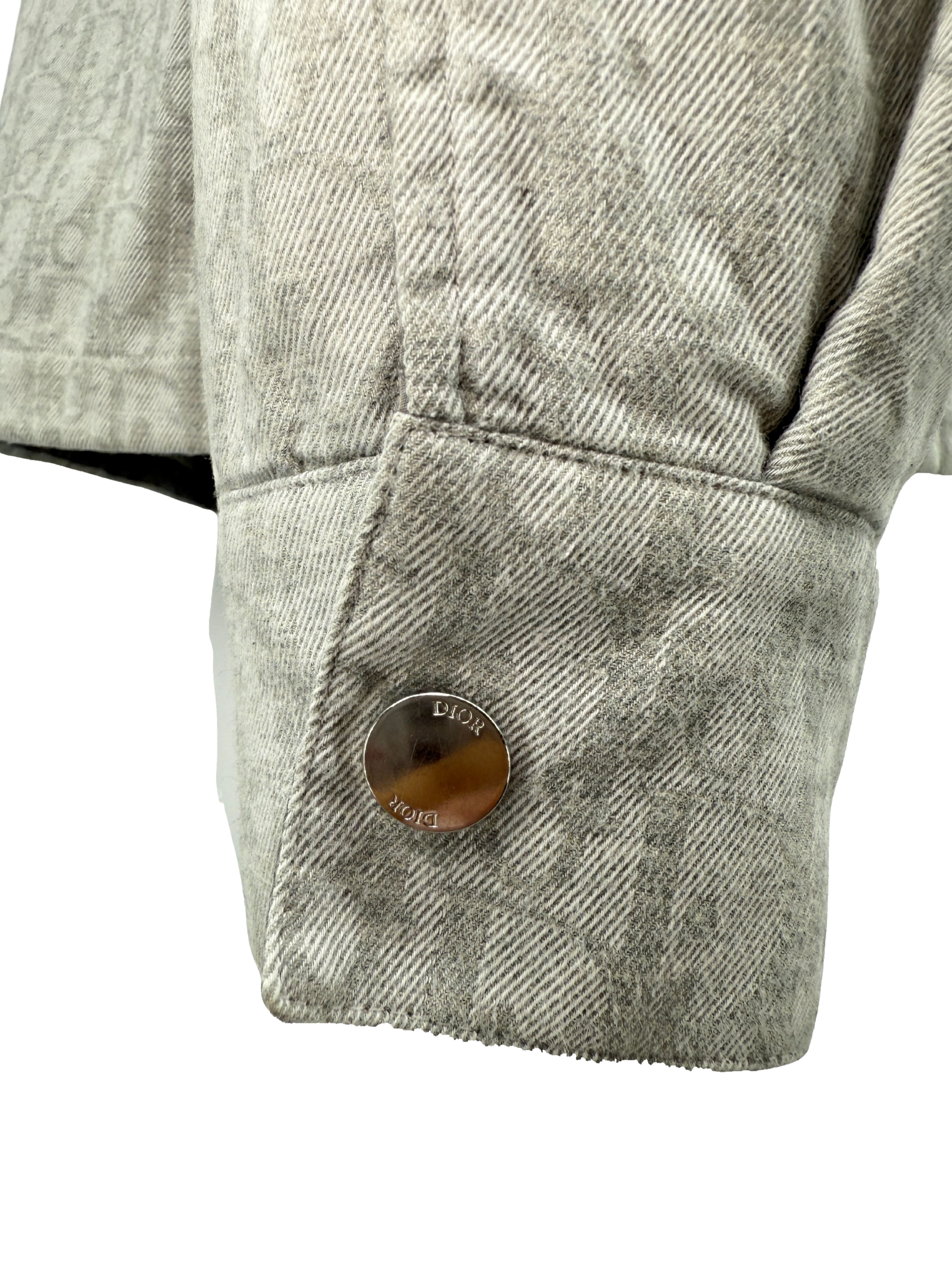 Dior Padded Lining Oblique Overshirt - Grey