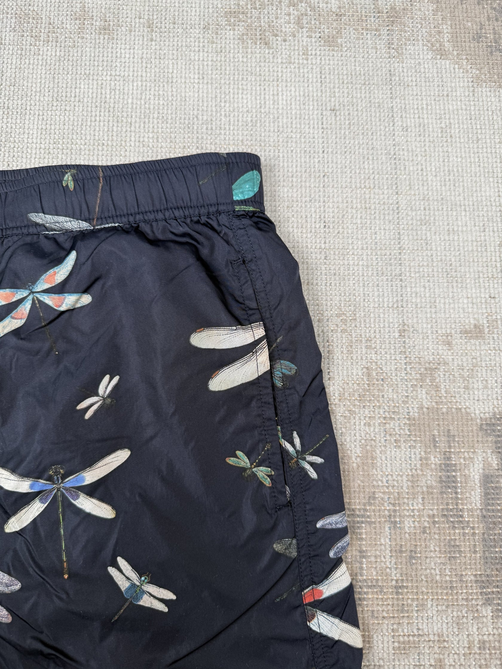 Valentino Dragonfly Printed Swim Shorts - Navy Valentino