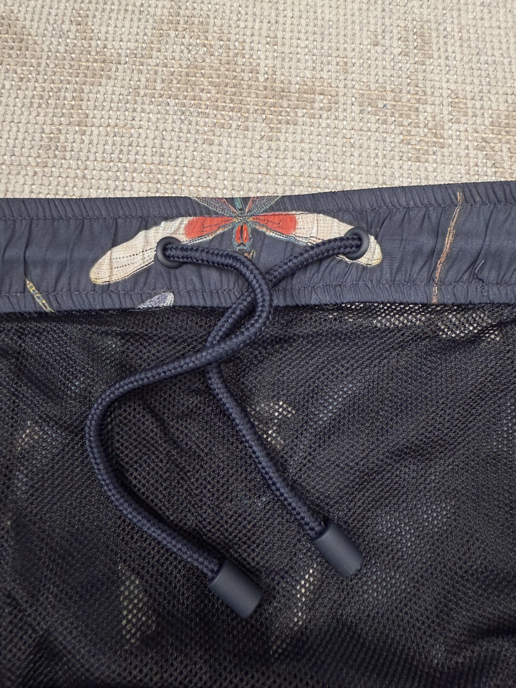Valentino Dragonfly Printed Swim Shorts - Navy Valentino