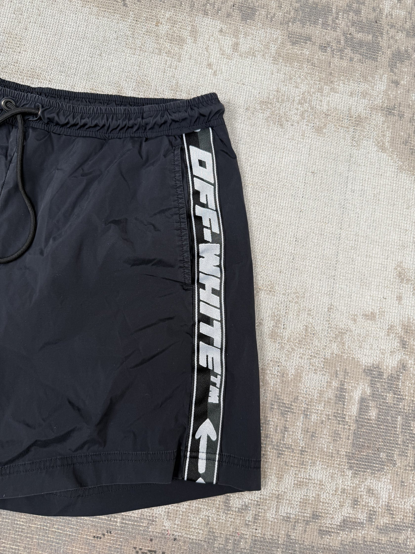 Off-White Tape Swim Shorts - Black Off-White