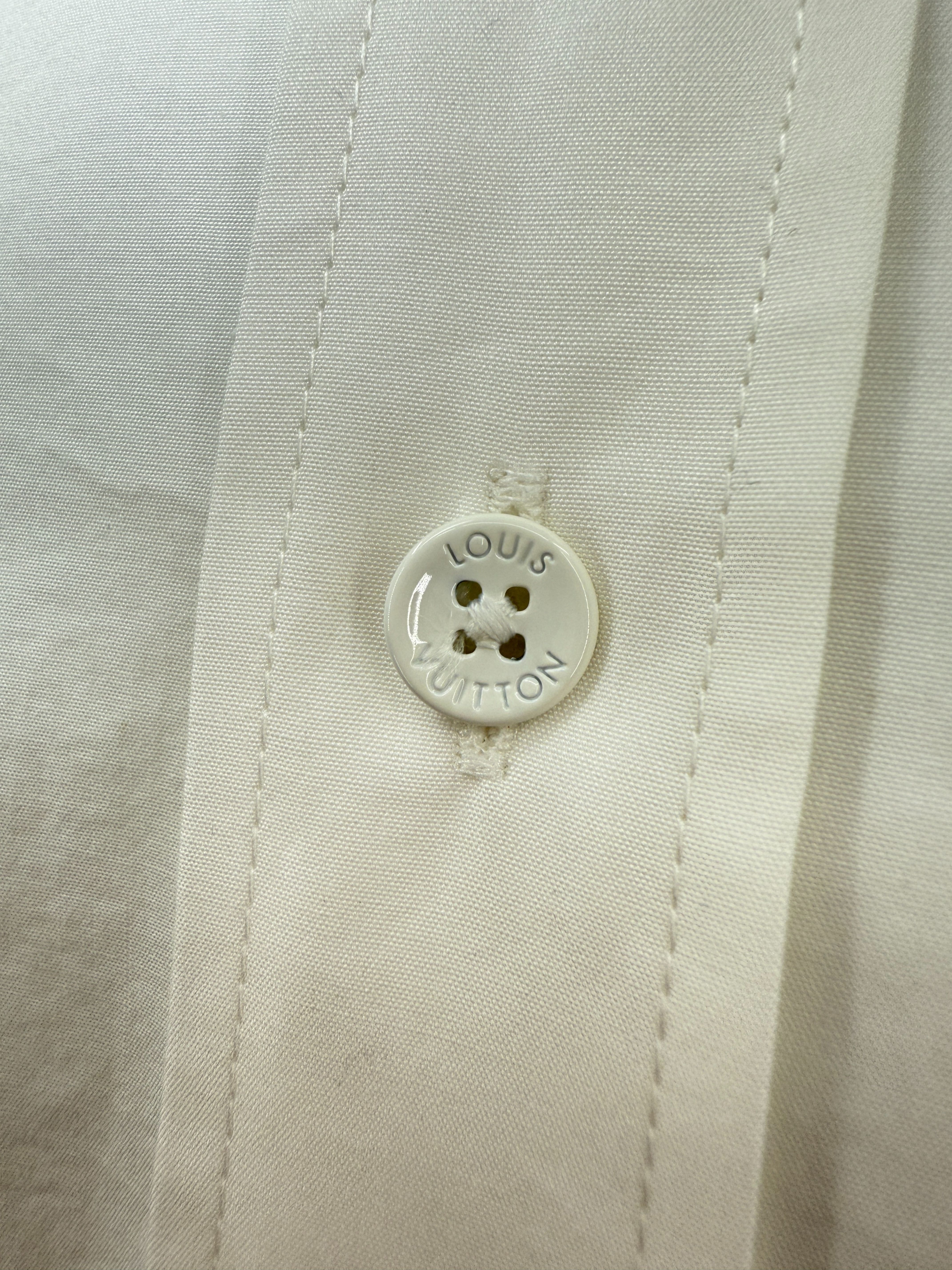 Louis Vuitton Long-Sleeve Cotton Shirt - White