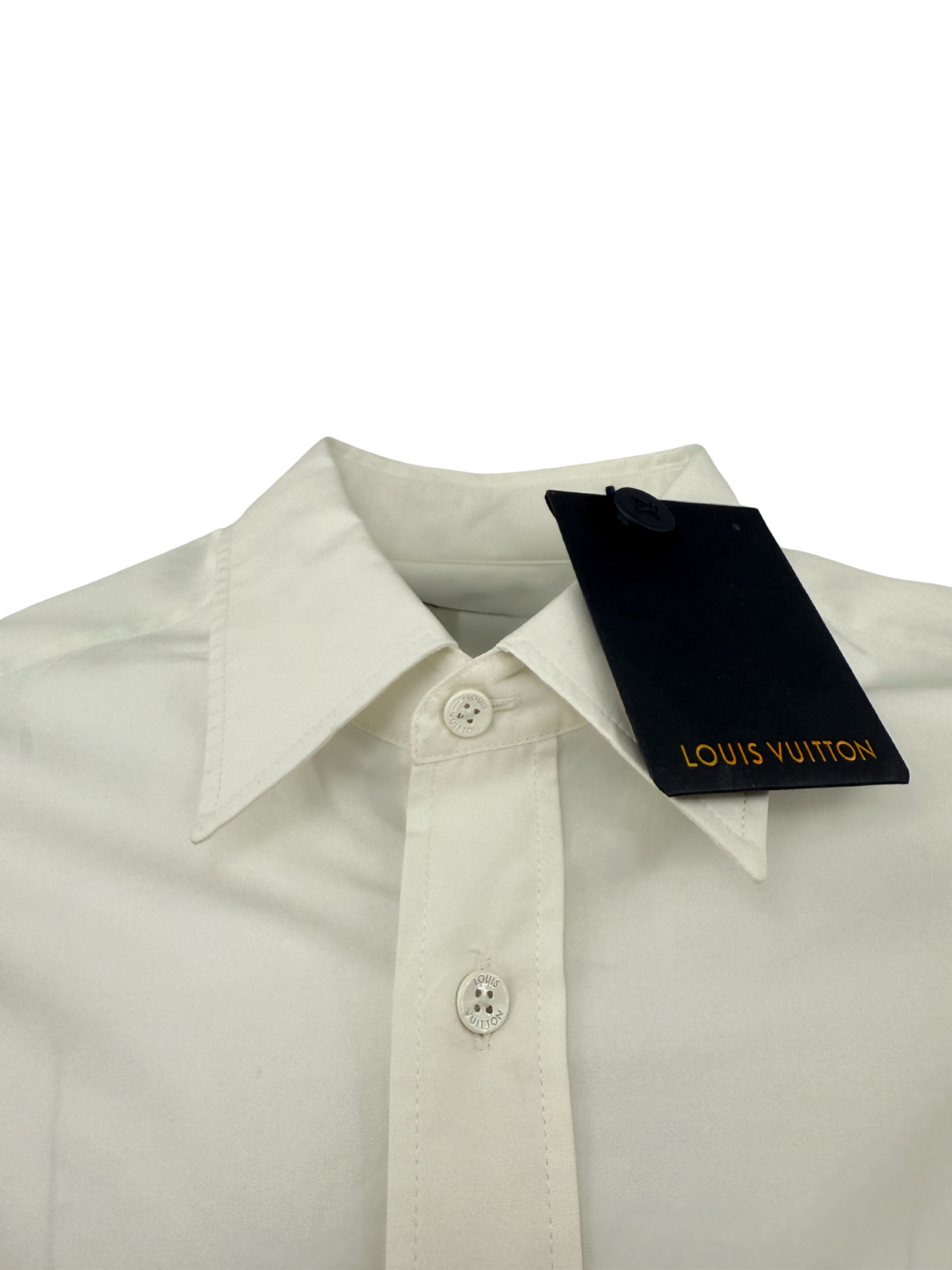 Louis Vuitton Long-Sleeve Cotton Shirt - White