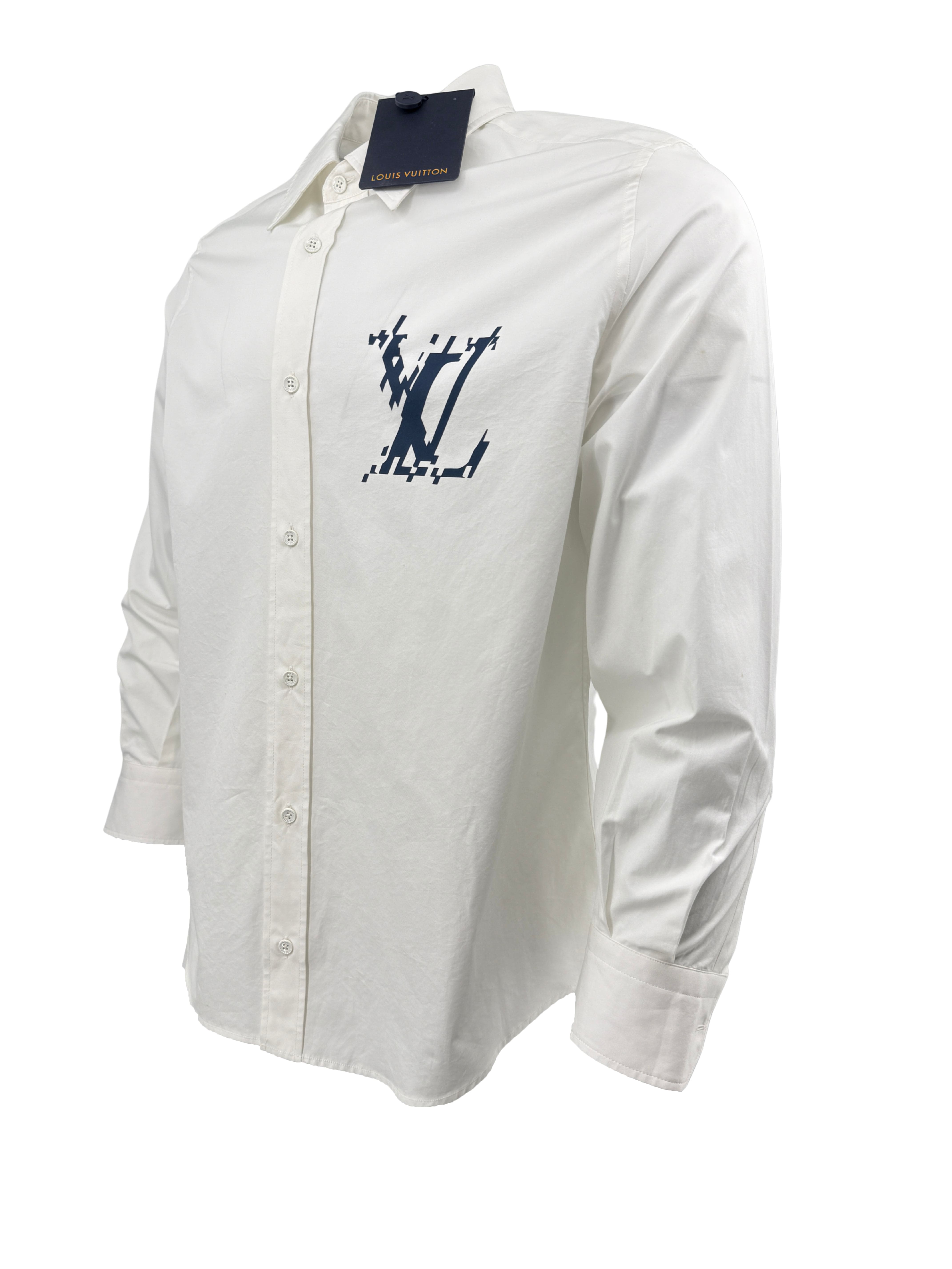 Louis Vuitton Long-Sleeve Cotton Shirt - White
