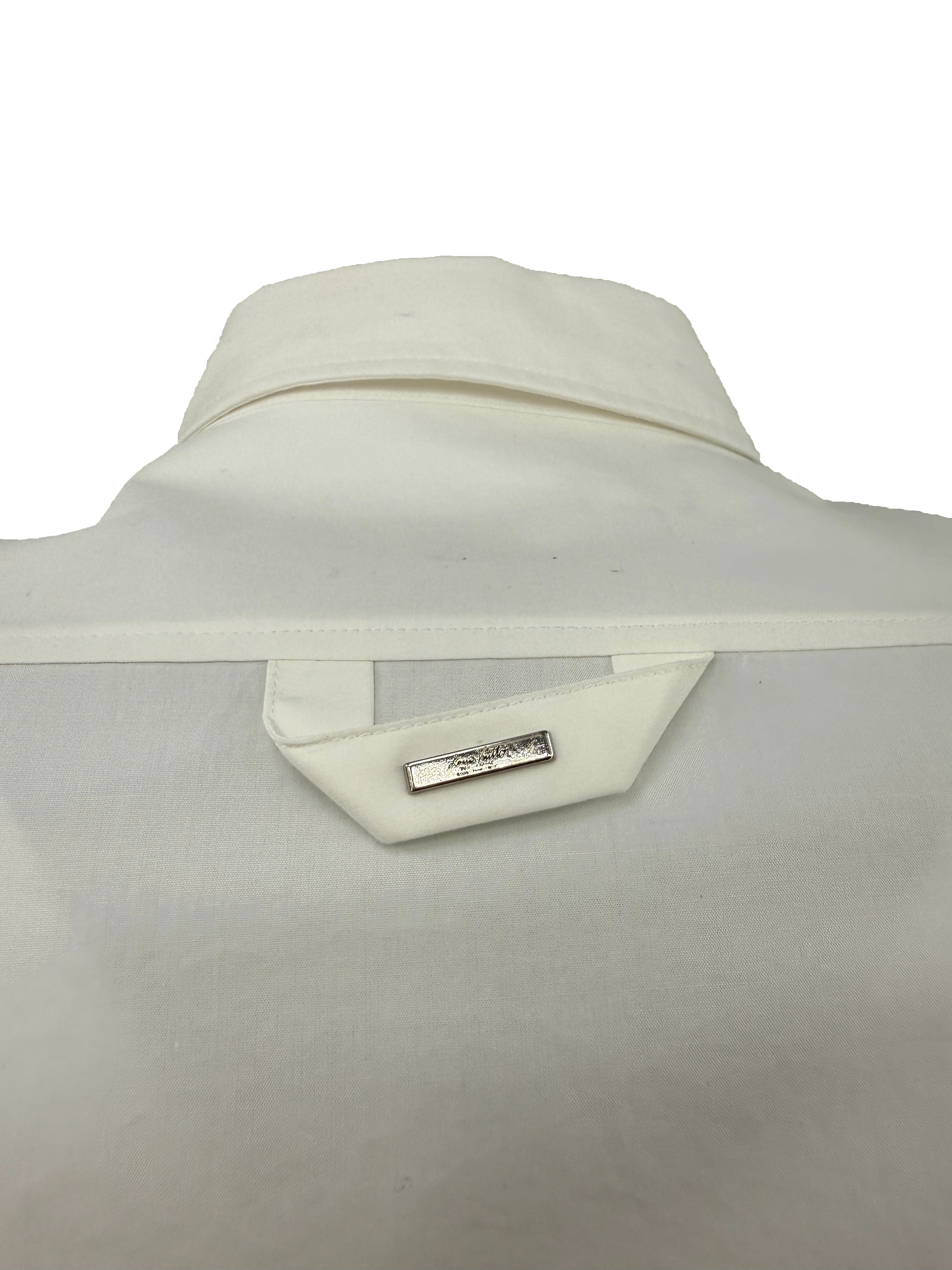 Louis Vuitton Long-Sleeve Cotton Shirt - White