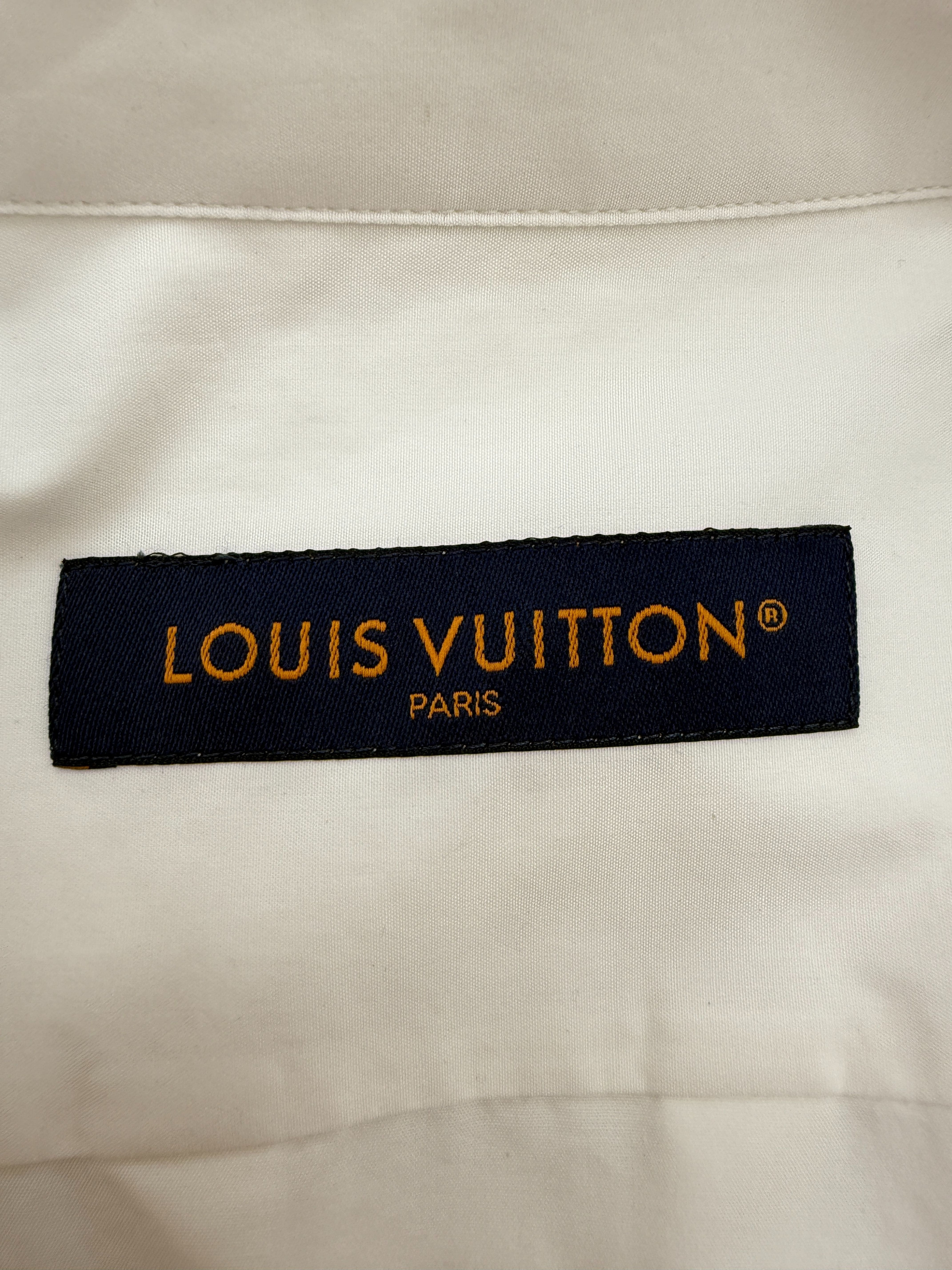 Louis Vuitton Long-Sleeve Cotton Shirt - White