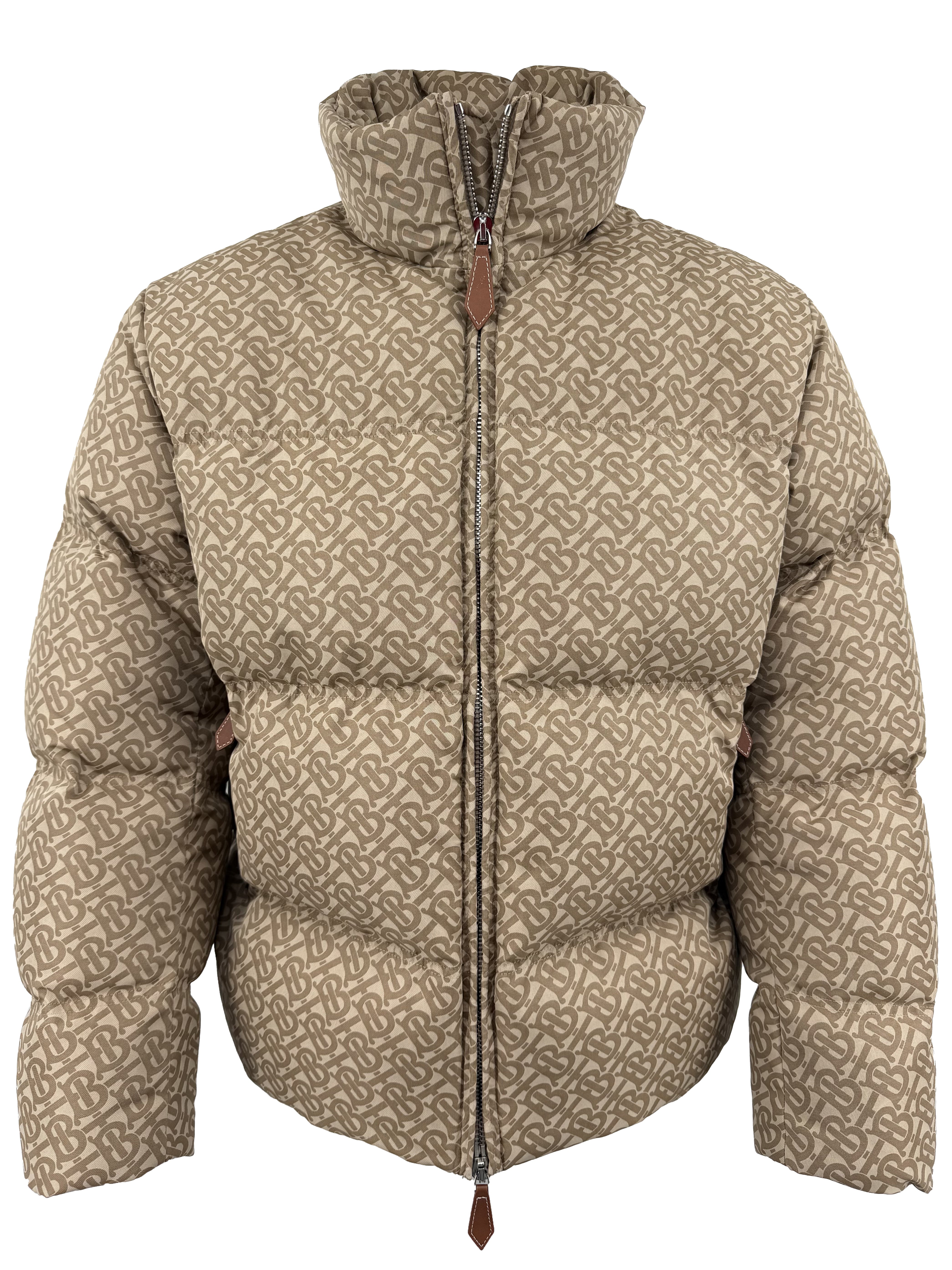 Burberry Monogram Puffer Jacket - Beige Burberry