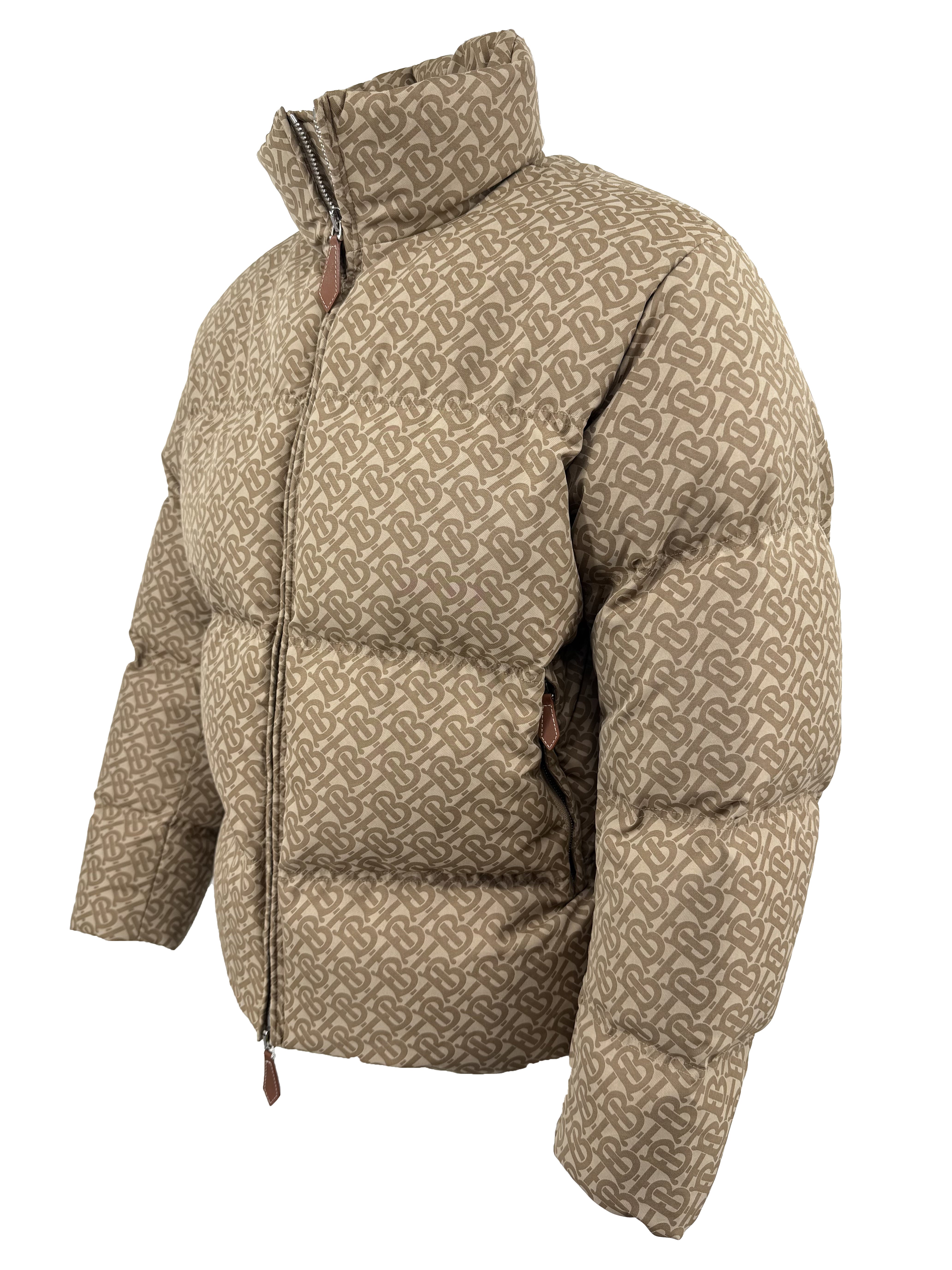 Burberry Monogram Puffer Jacket - Beige Burberry