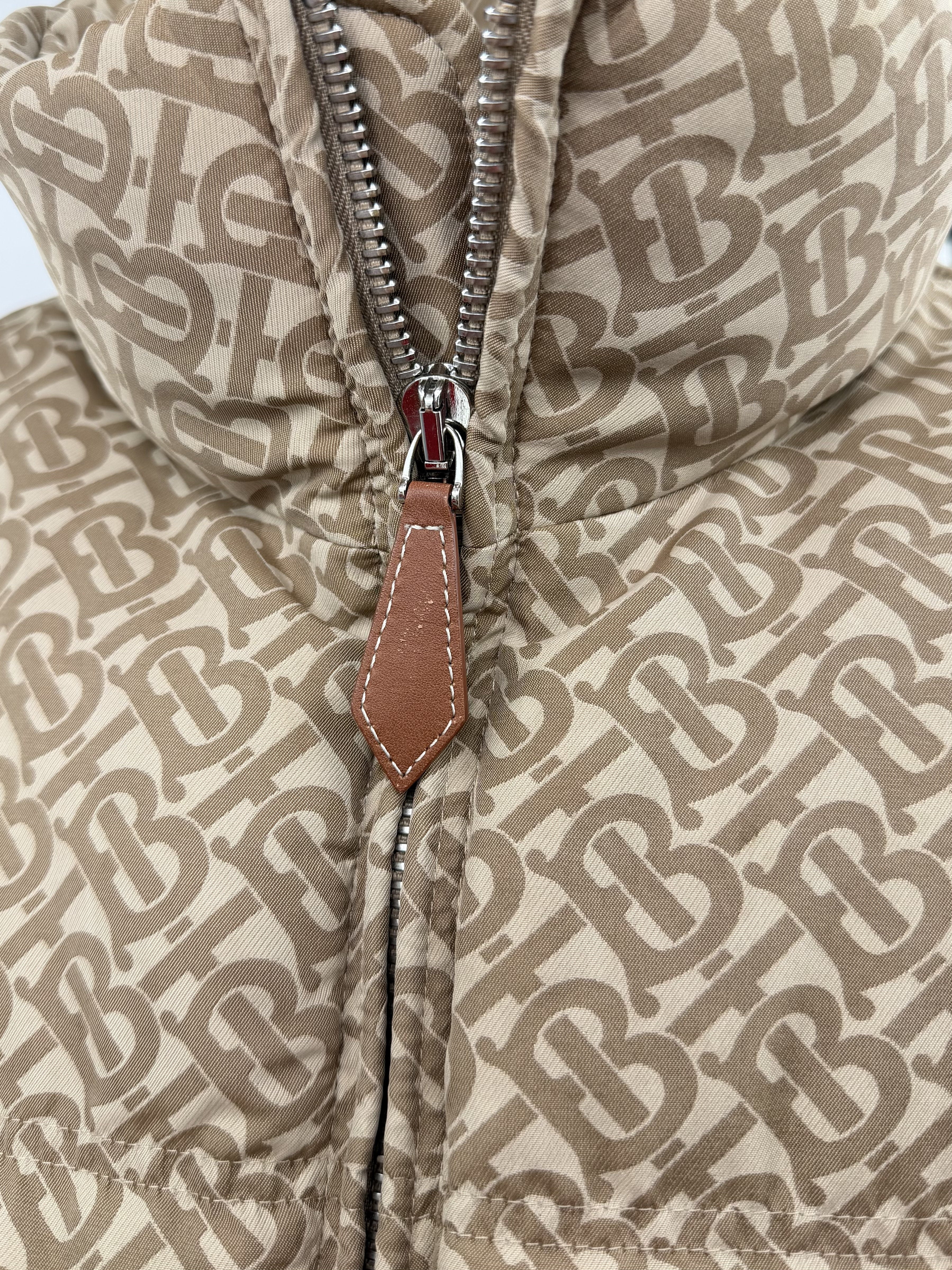 Burberry Monogram Puffer Jacket - Beige Burberry