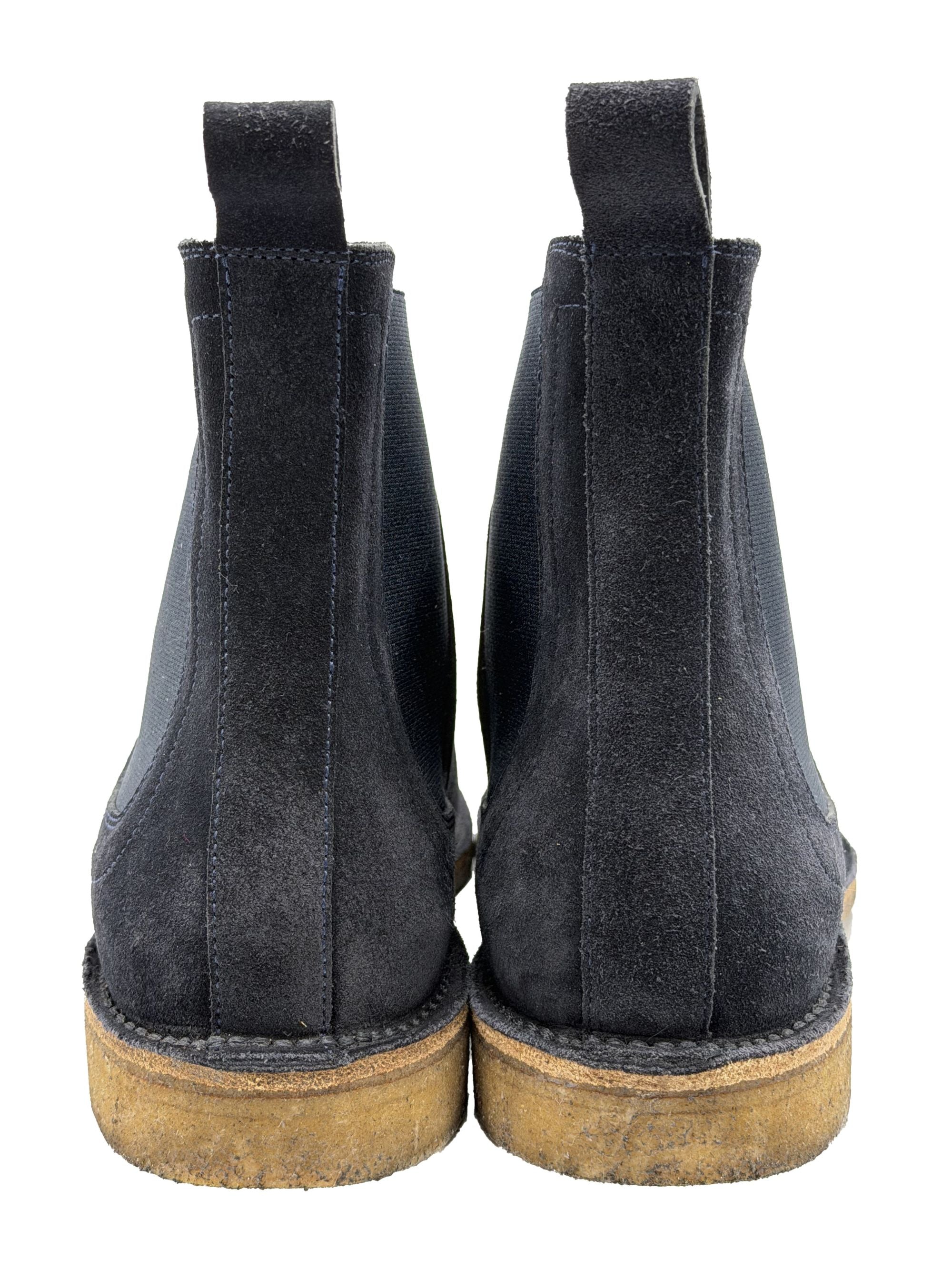 Bottega Veneta Suede Chelsea Boots - Navy Bottega Veneta