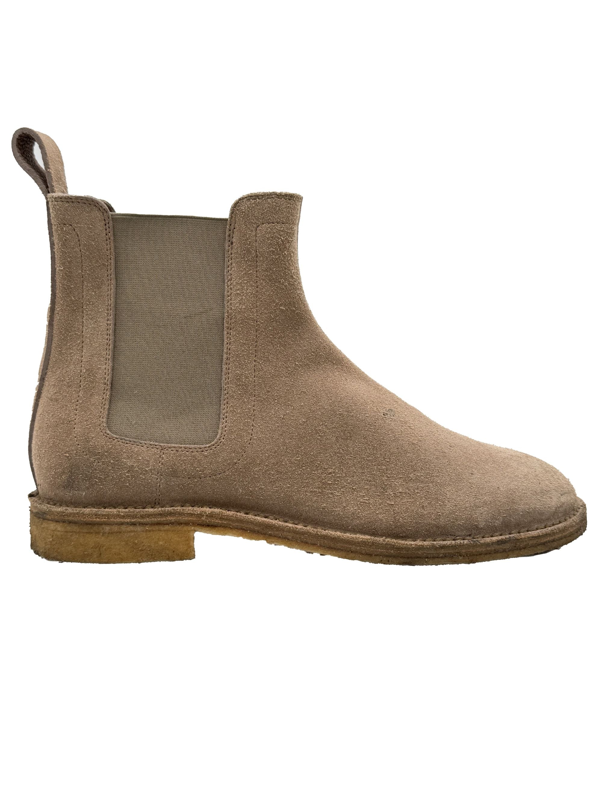 Bottega Veneta Suede Chelsea Boots - Beige Bottega Veneta