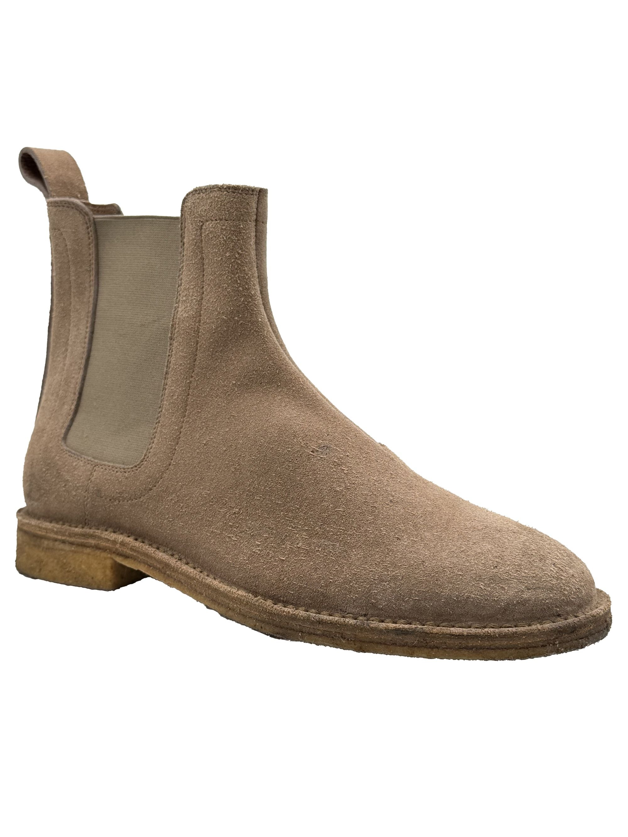 Bottega Veneta Suede Chelsea Boots - Beige Bottega Veneta