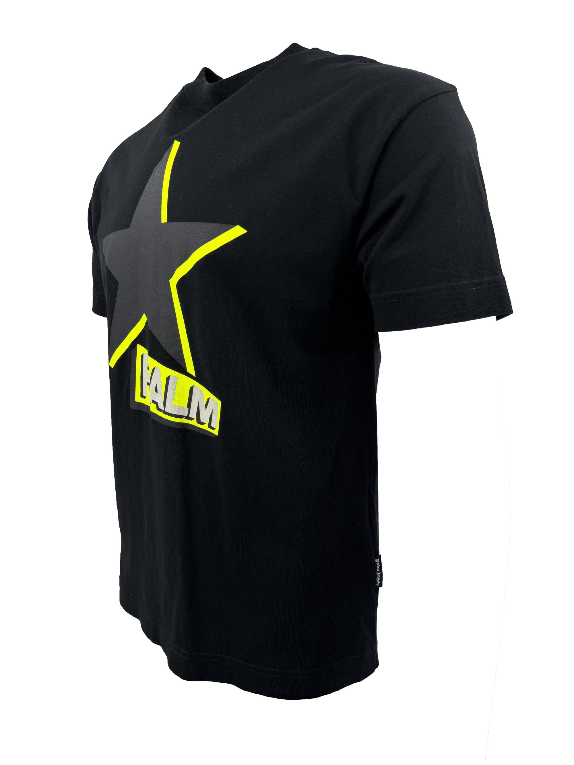 Palm Angels Neon Star T-Shirt - Black Palm Angels