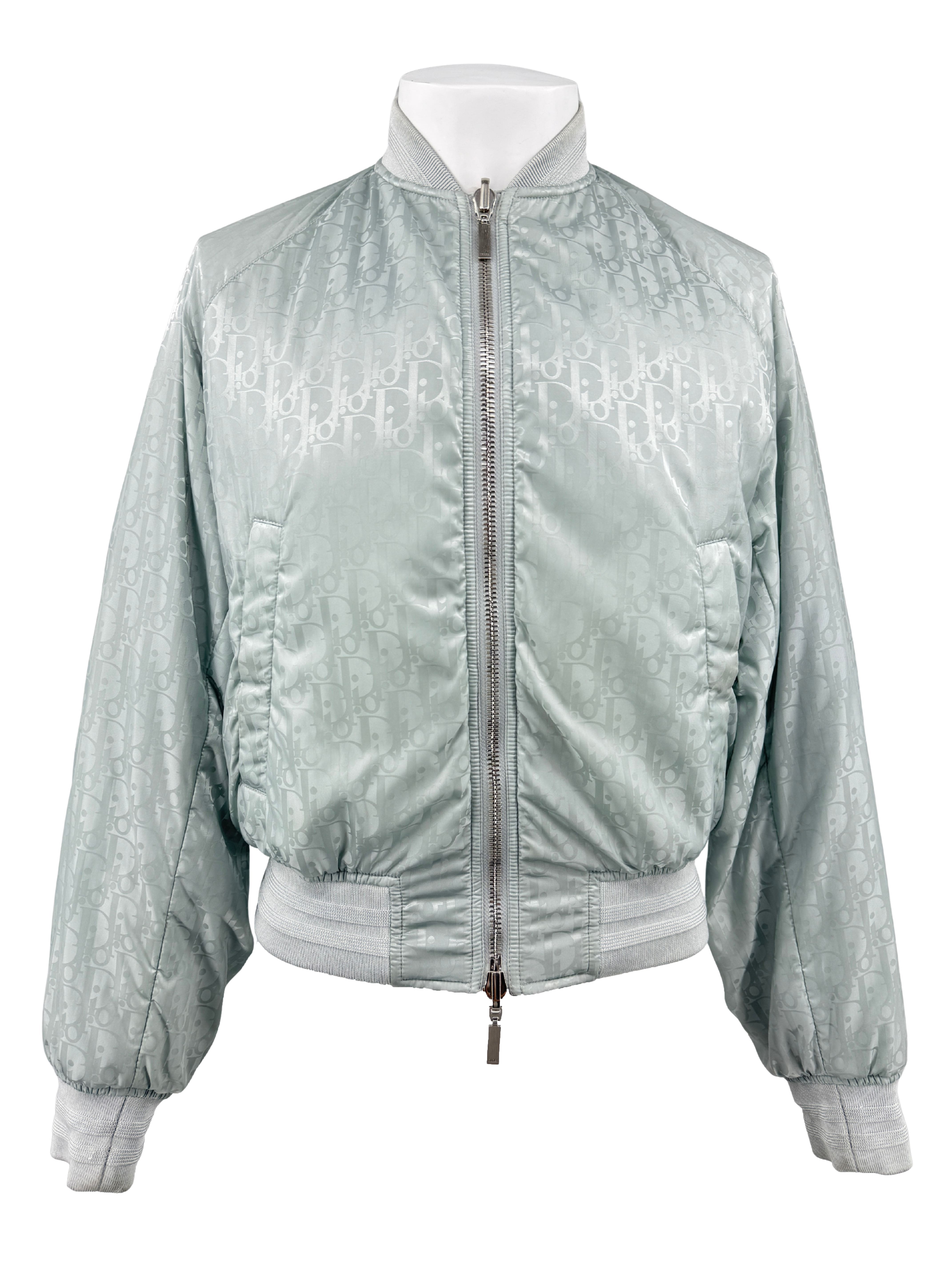 Dior Oblique Reversible Bomber - Light Blue Dior