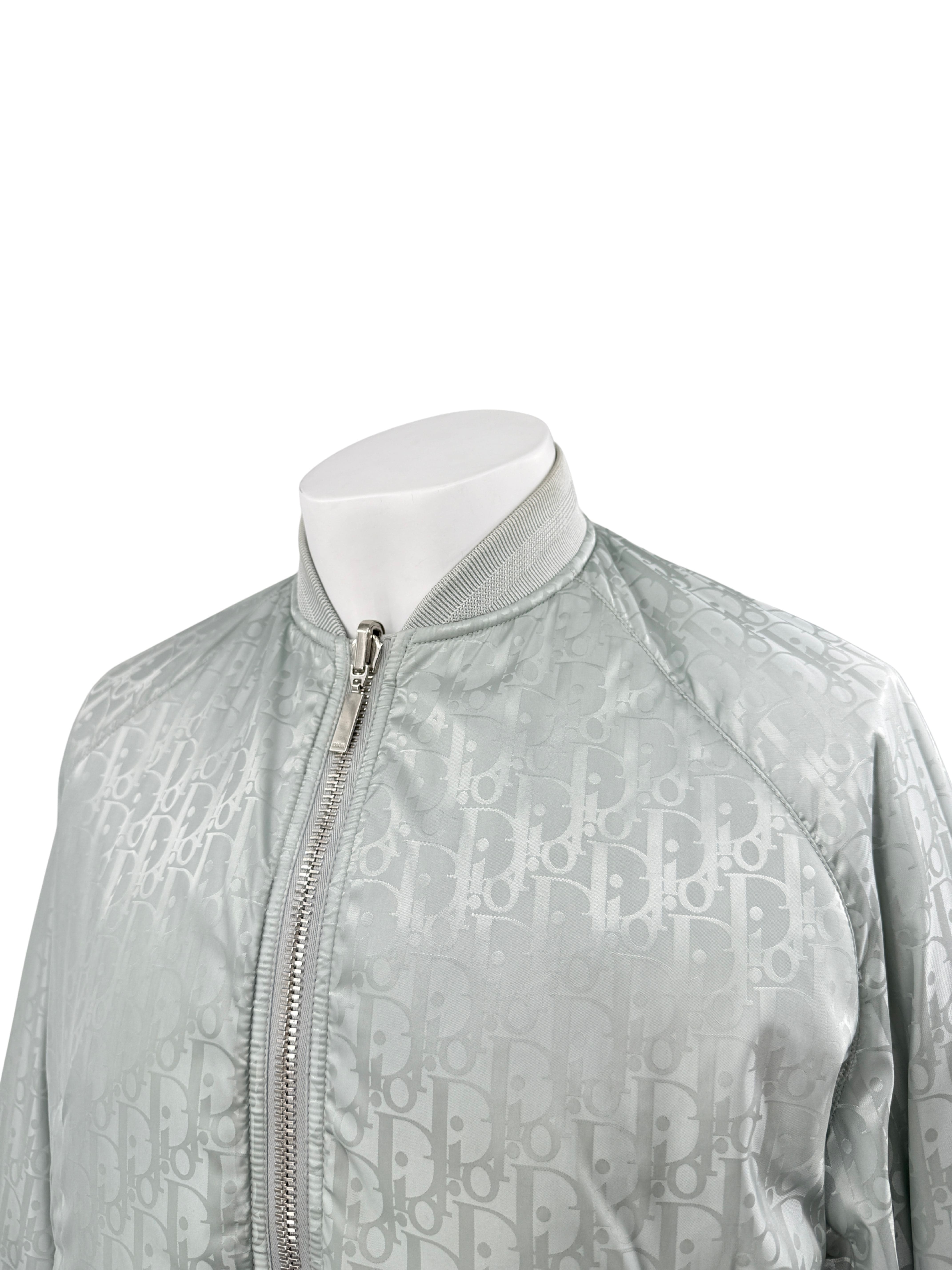 Dior Oblique Reversible Bomber - Light Blue Dior