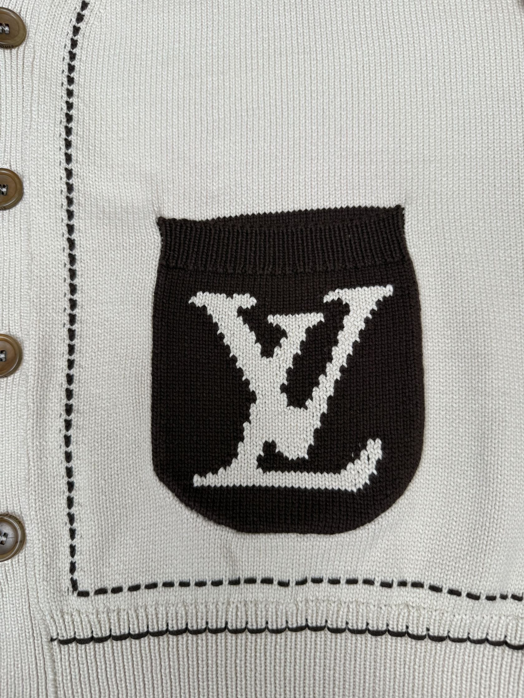 Louis Vuitton Signature Light Cardigan - Beige (Unused)