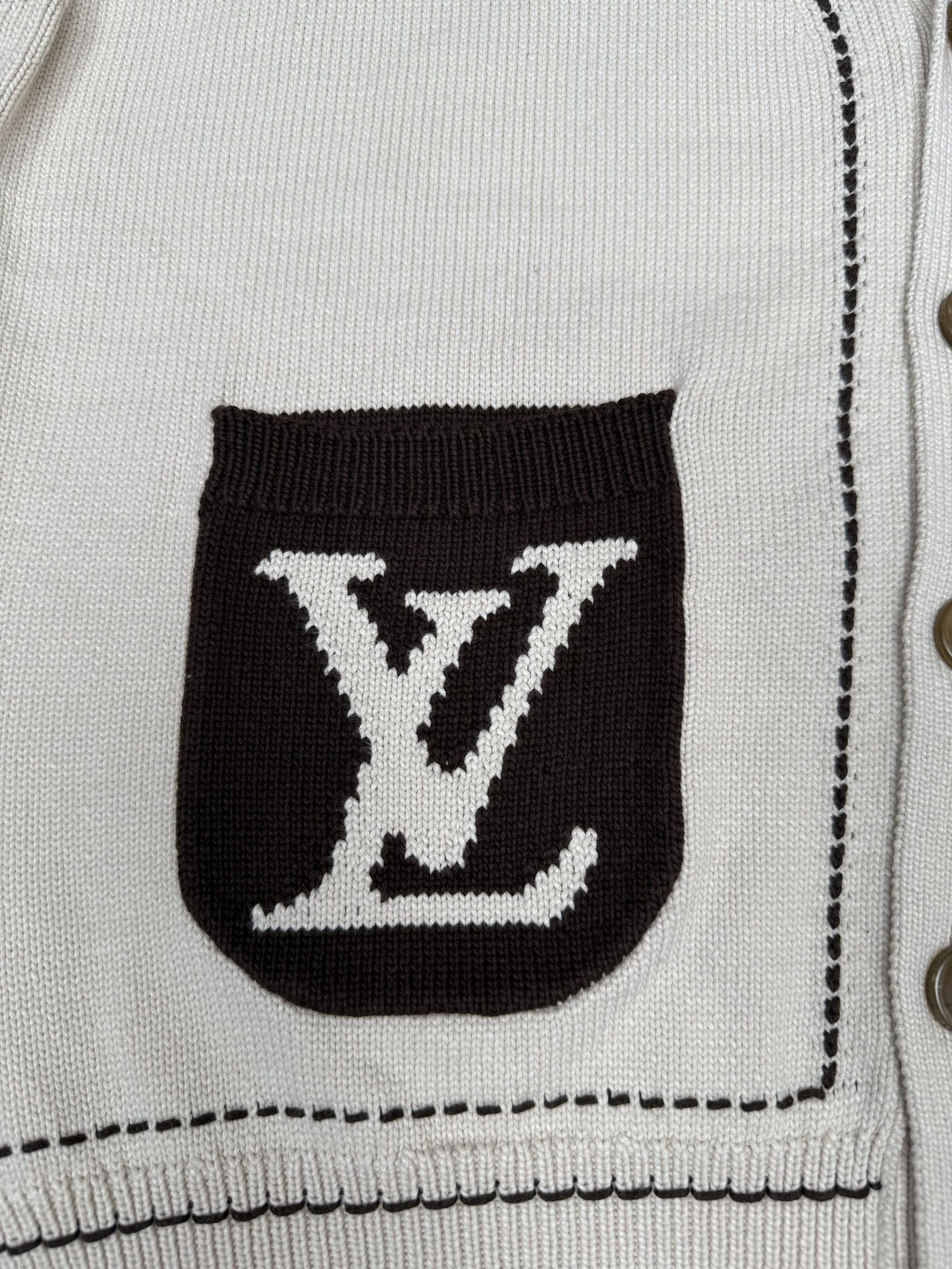 Louis Vuitton Signature Light Cardigan - Beige (Unused)
