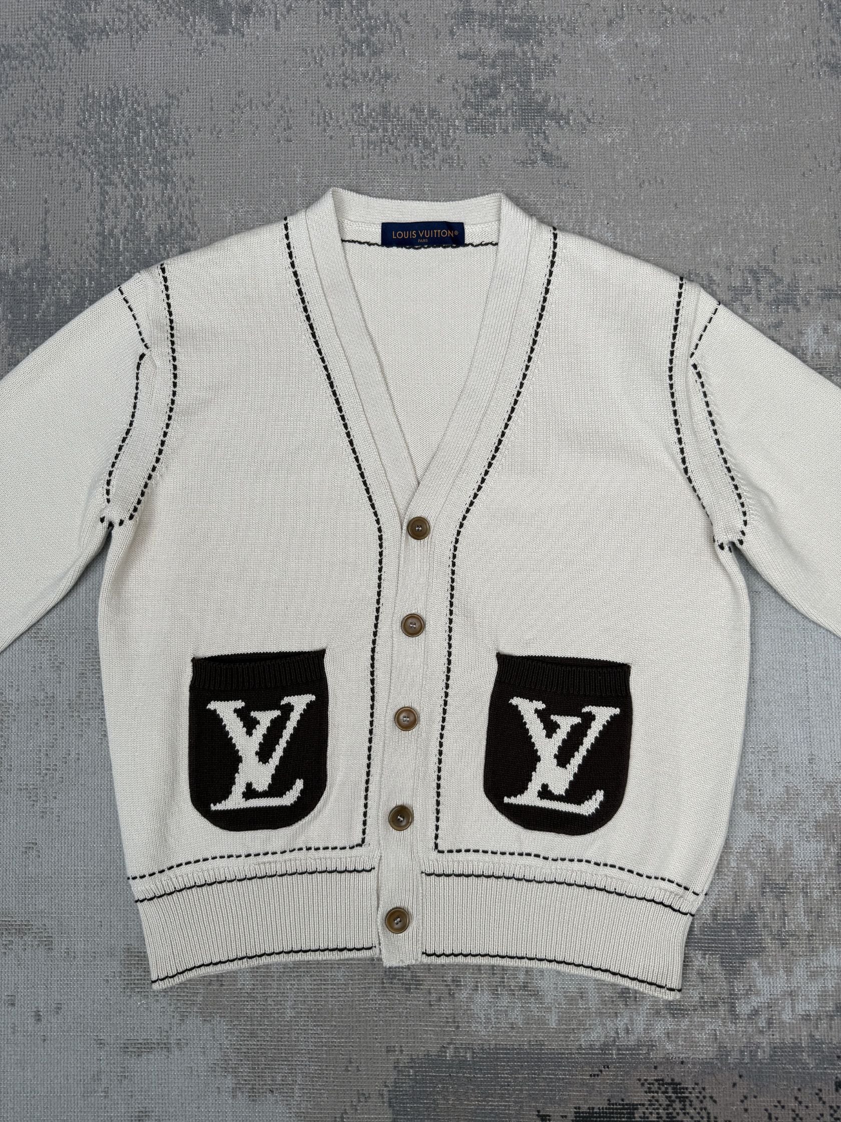 Louis Vuitton Signature Light Cardigan - Beige (Unused) Louis Vuitton