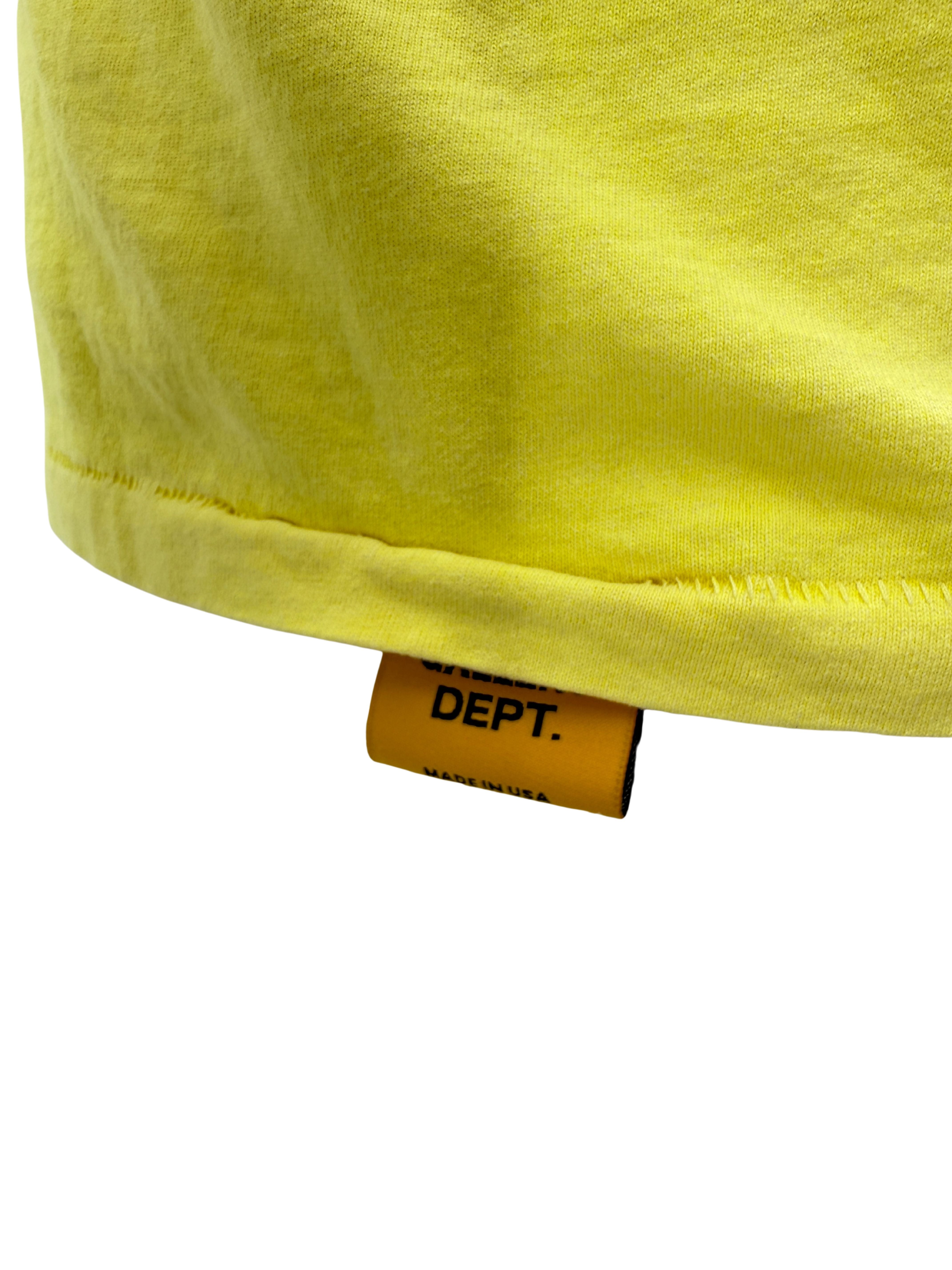 Gallery Dept Logo Print T-shirt - Yellow Gallery Dept