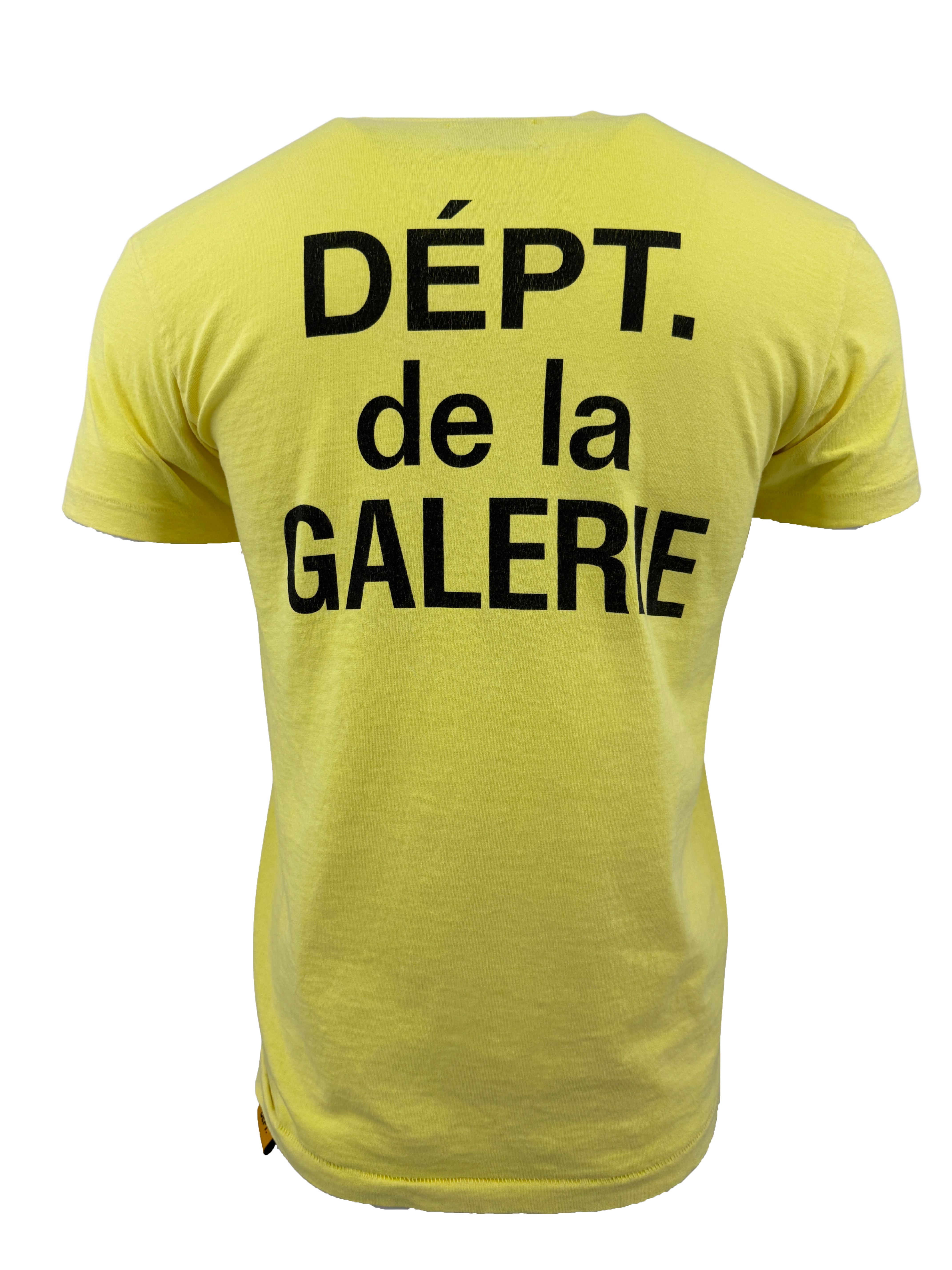 Gallery Dept Logo Print T-shirt - Yellow Gallery Dept