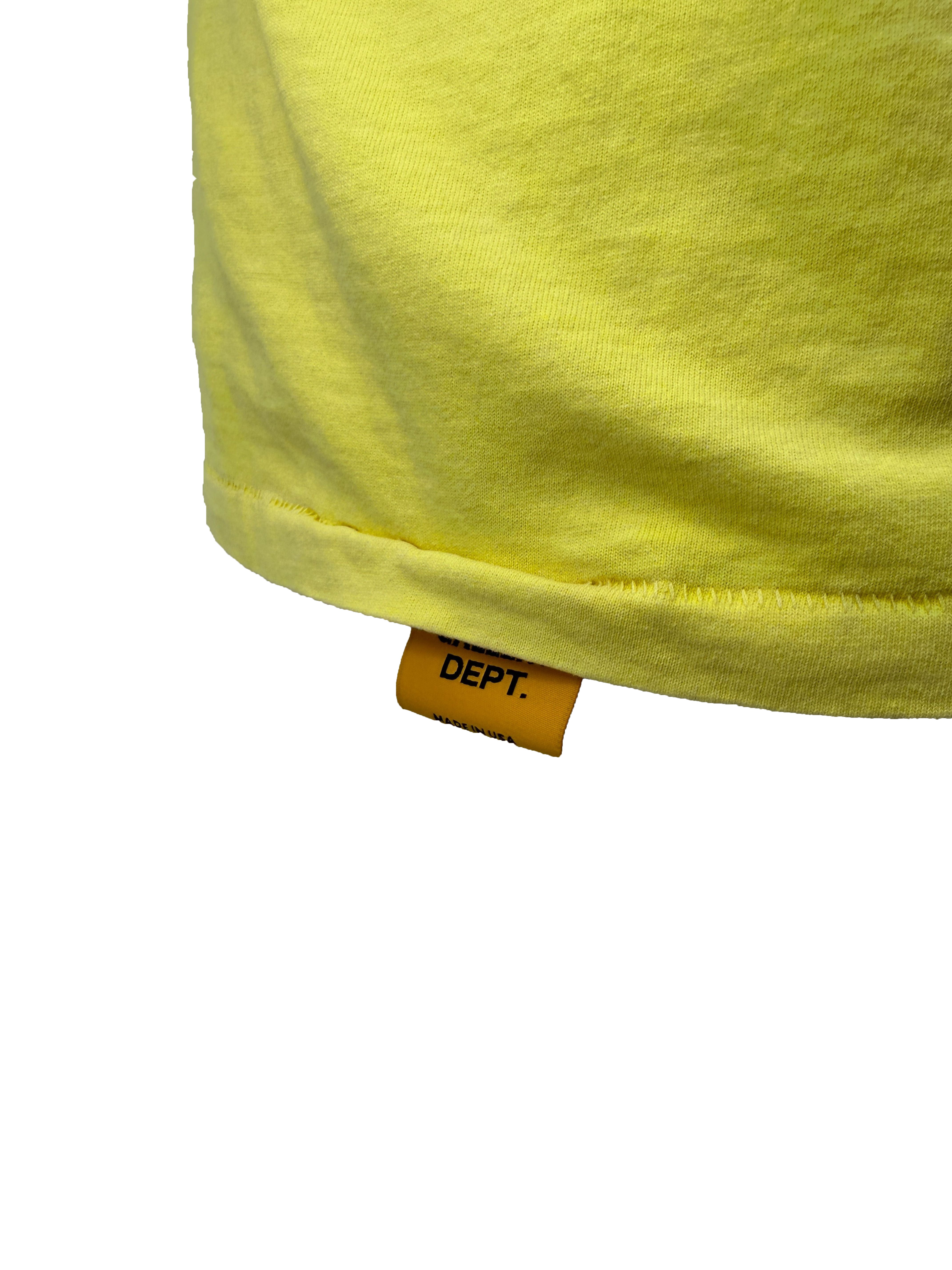Gallery Dept Logo Print T-shirt - Yellow Gallery Dept